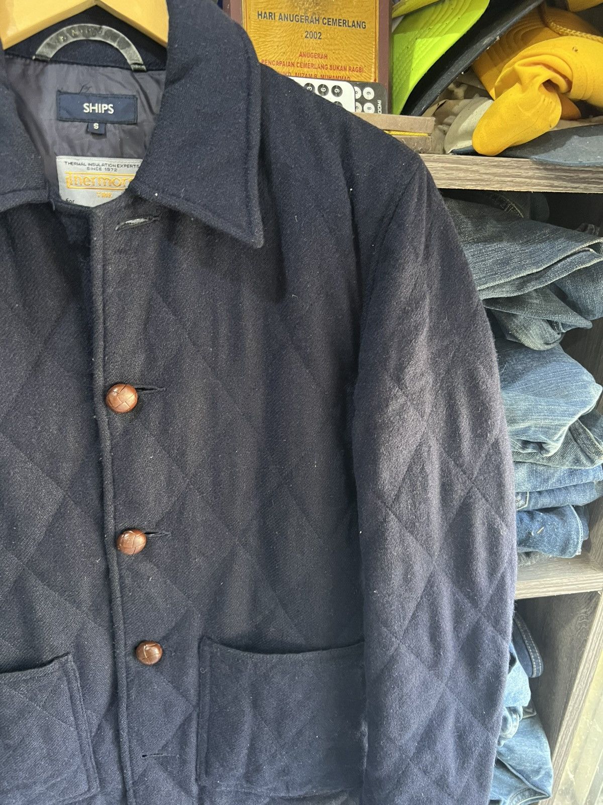 SHIPS 🔥Ships Thermo Quilted Button Jacket Size US S / EU 44-46 / 1 - 6 Thumbnail