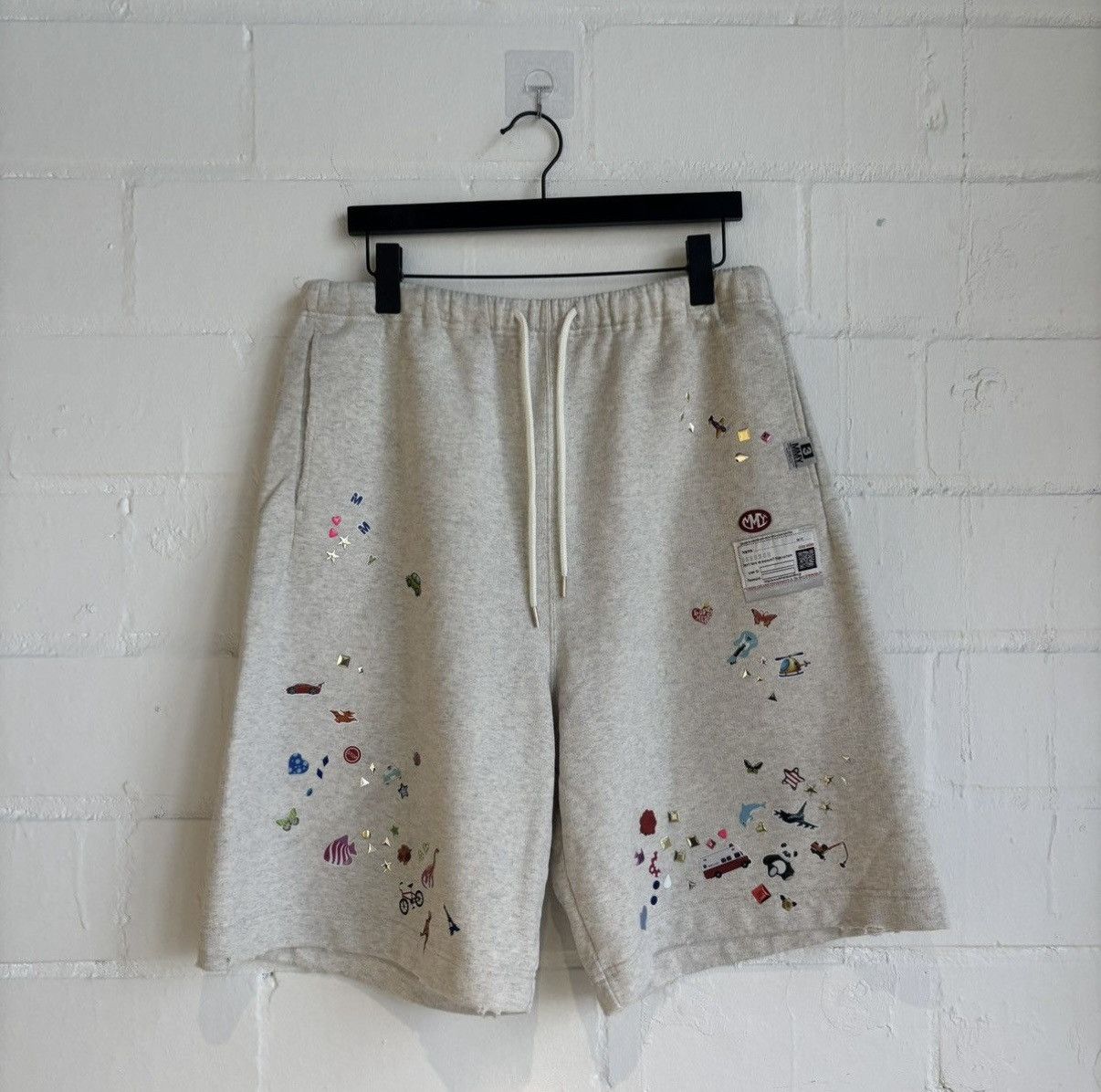 MMY3 Grey Sticker Shorts