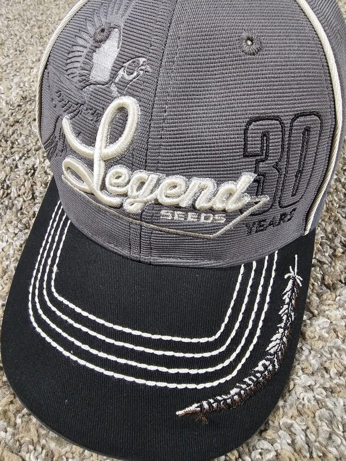 Designer LEGEND Seeds 30 years strapback hat 2020 Gray Black Pheasant Size ONE SIZE - 2 Thumbnail