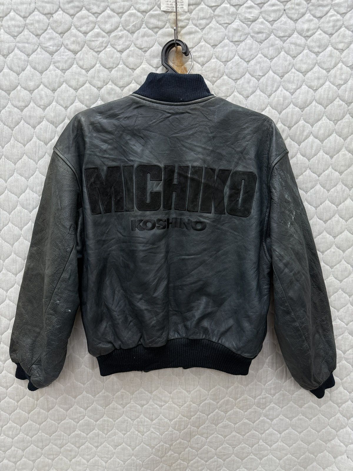 Michiko Koshino 🔥🔥🔥ARCHIVE VINTAGE MICHIKO KOSHINO BOMBER LEATHER JACKET Size US M / EU 48-50 / 2 - 1 Thumbnail