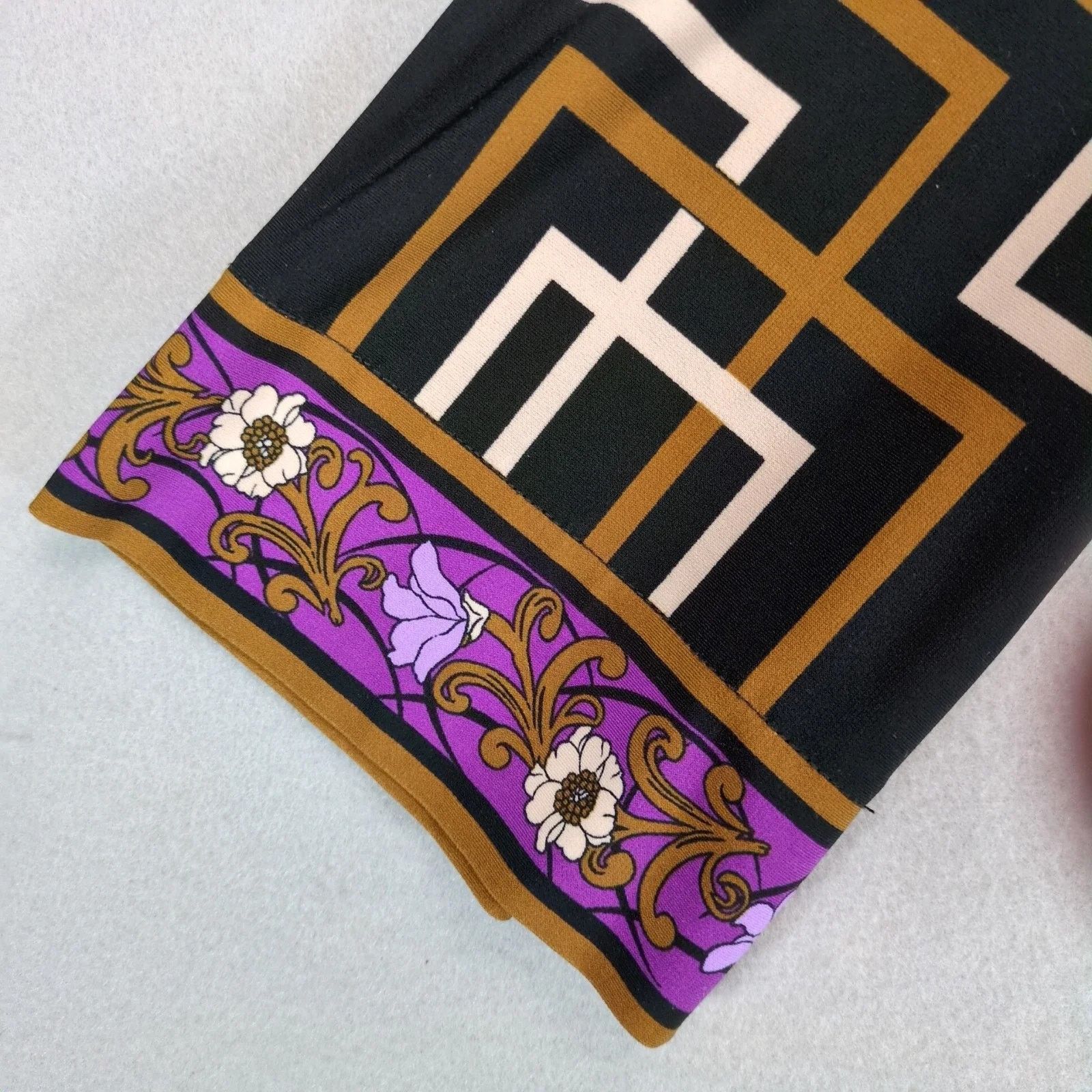 Donna Morgan Jin by Donna Morgan Purple Asian Motif A-Line Dress Sz 10 Size L / US 10 / IT 46 - 10 Thumbnail