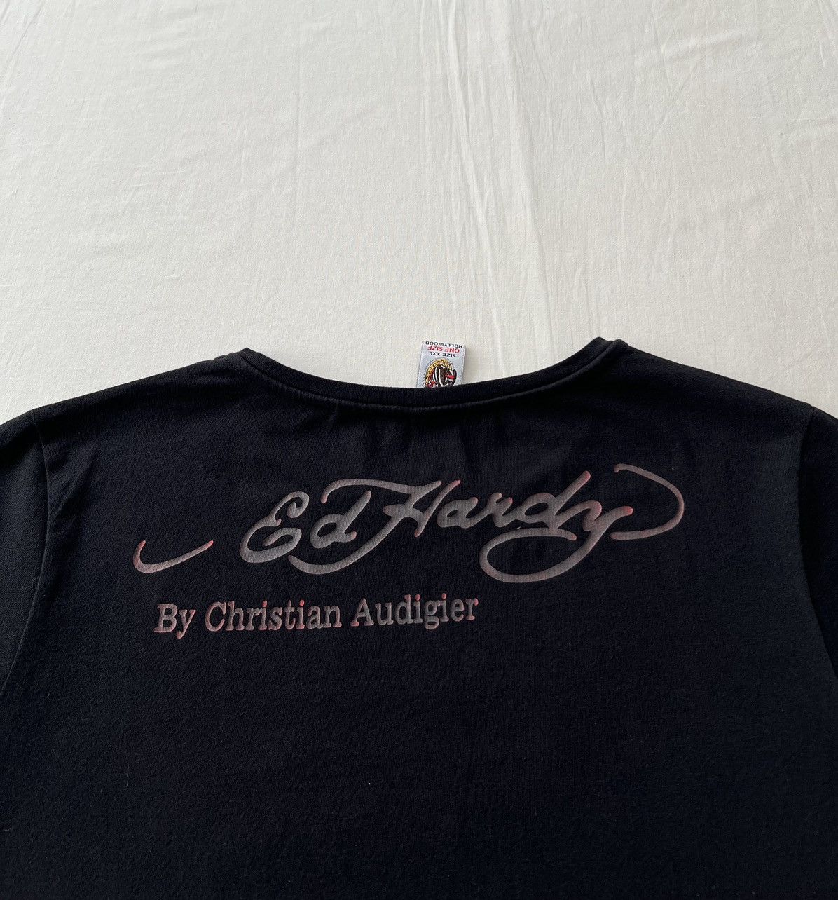 Ed Hardy Ed Hardy Christian Audigier Tattoo Rose Black T-shirt Size S / US 4 / IT 40 - 11 Thumbnail