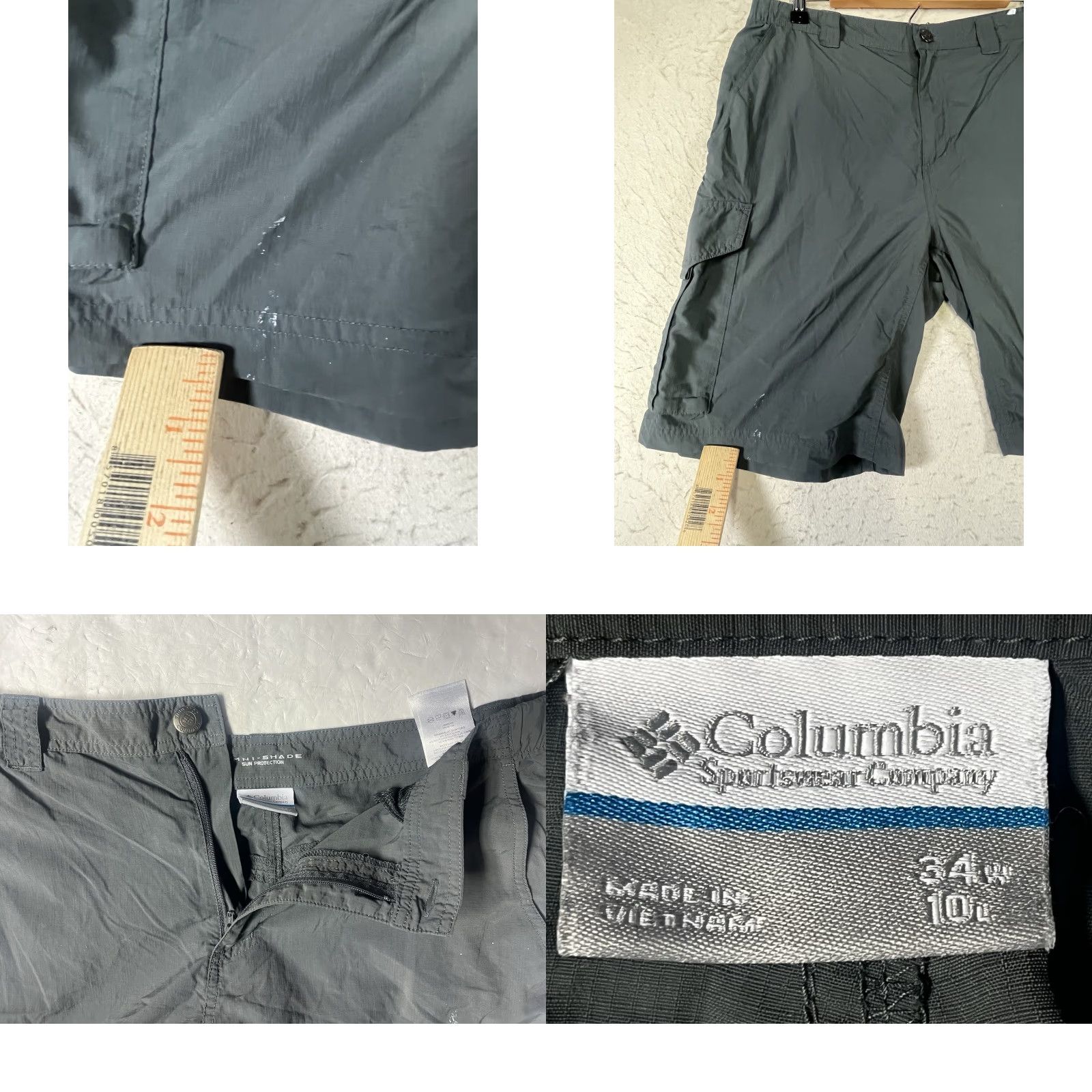 Vintage Columbia Shorts Omni-Shade Cargo Sun Protection Gray Men's Size 34 See All Pics Size US 34 / EU 50 - 9 Thumbnail