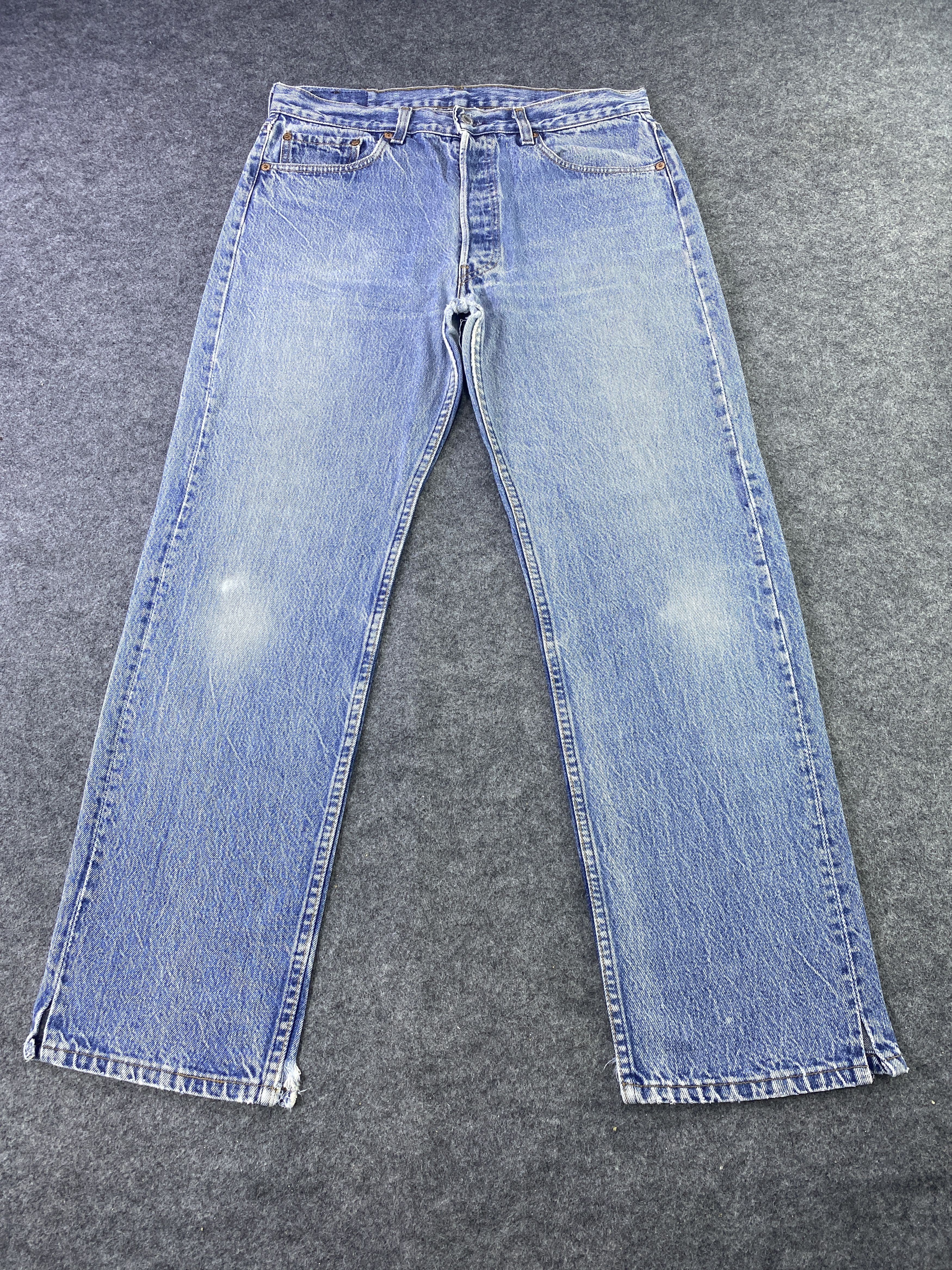Levi's Vintage Levi's 501 Blue Wash Jeans - J918 Size US 33 - 2 Thumbnail