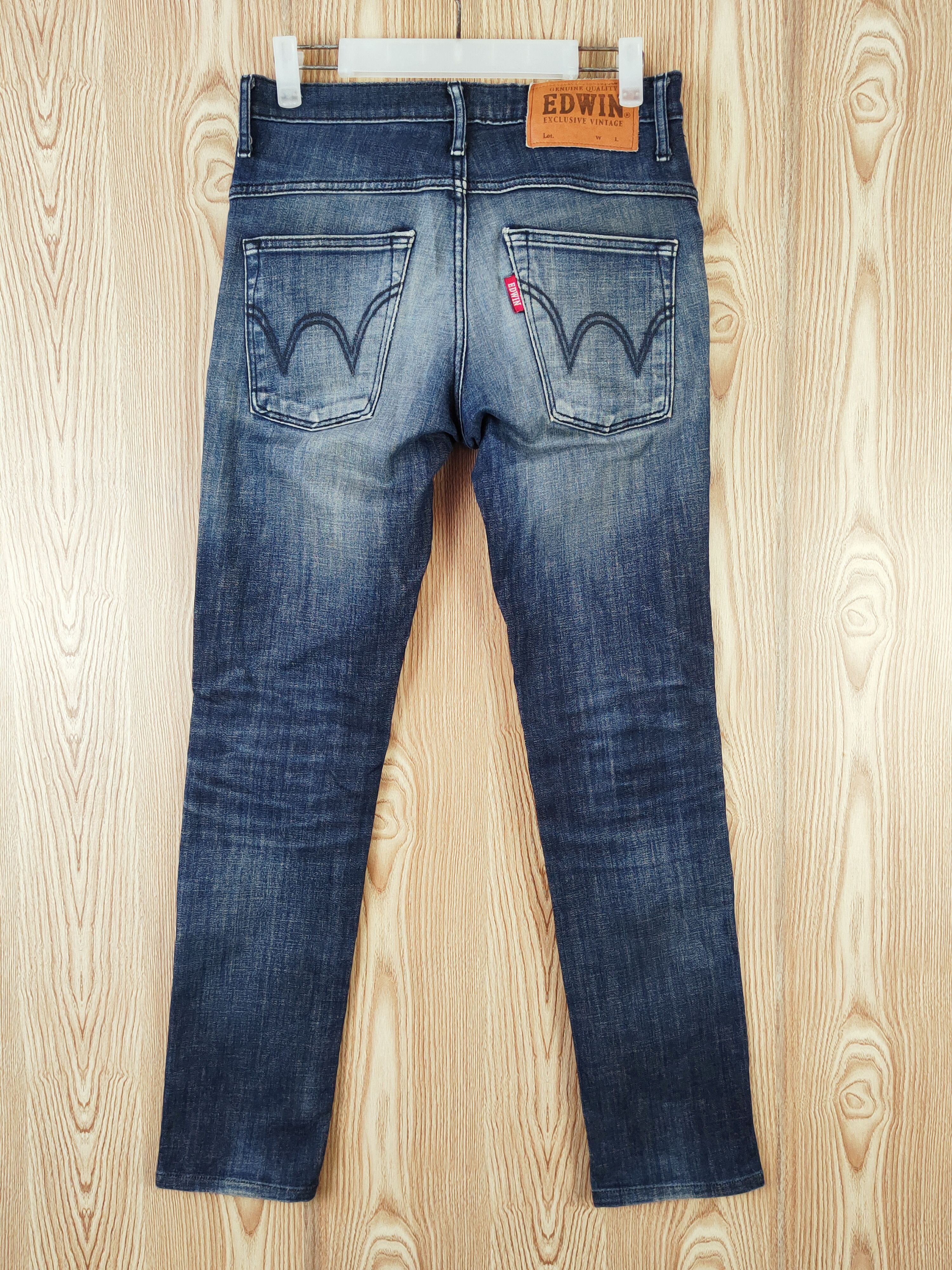 Edwin Edwin Dark Blue Distressed Ripped Jeans #W796 Size US 29 - 9 Thumbnail