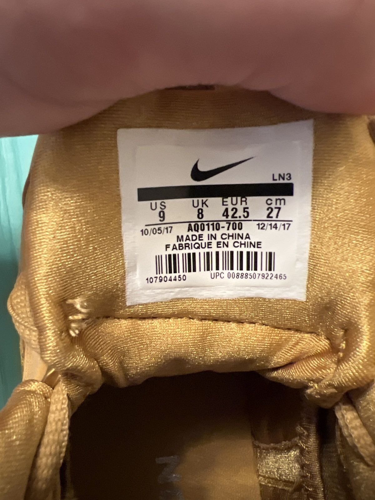 Nike Nike Air Zoom Generation ASQ QS (Wheat Retro) Size US 9 / EU 42 - 5 Thumbnail