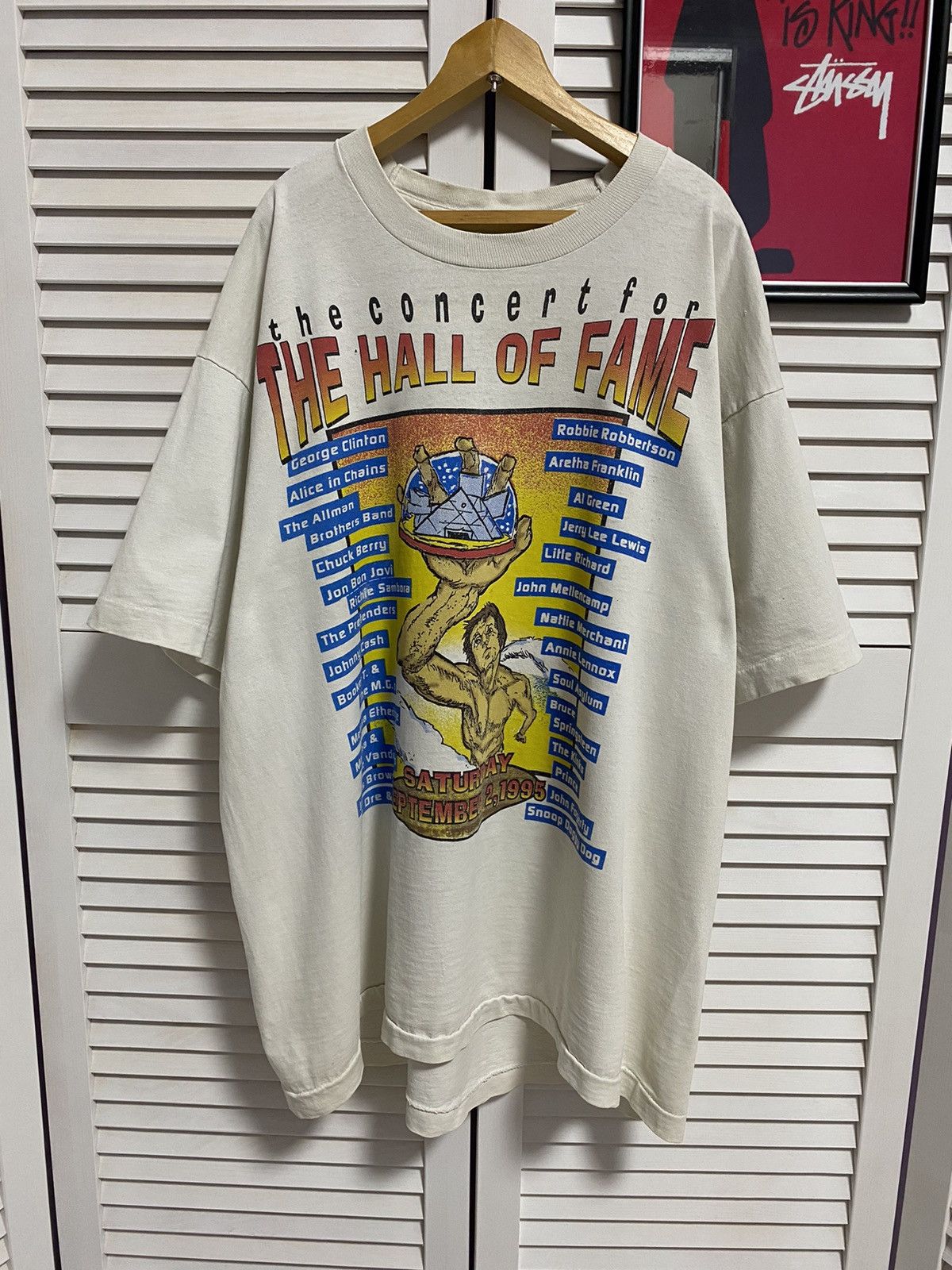 Rap Tees 1995s Rock Hall Concert Tee Single Stitch Vintage USA Rare Size US XL / EU 56 / 4 - 1 Thumbnail