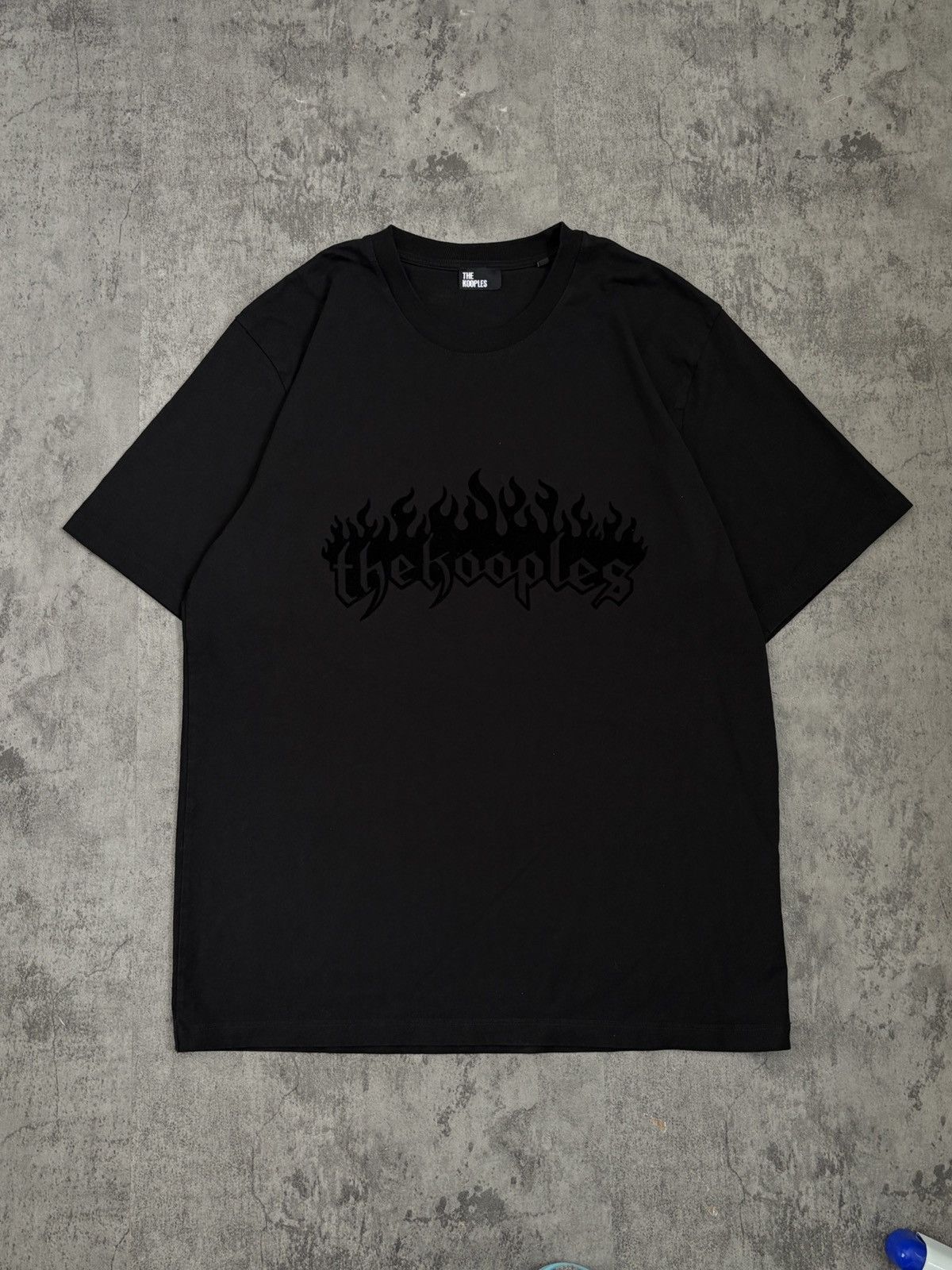 The Kooples The Kooples Flames Logo Print Total Black T-shirt Size US XL / EU 56 / 4 - 1 Thumbnail