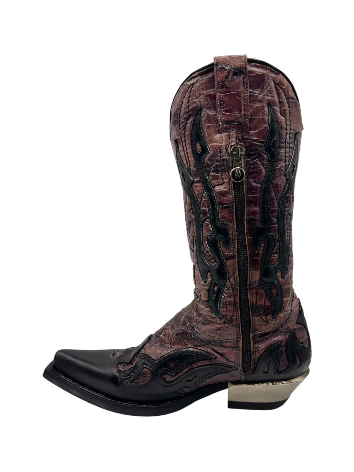 New Rock Vintage New Rock purple flame cowboy boots Size 37 Size US 7 / IT 37 - 5 Thumbnail