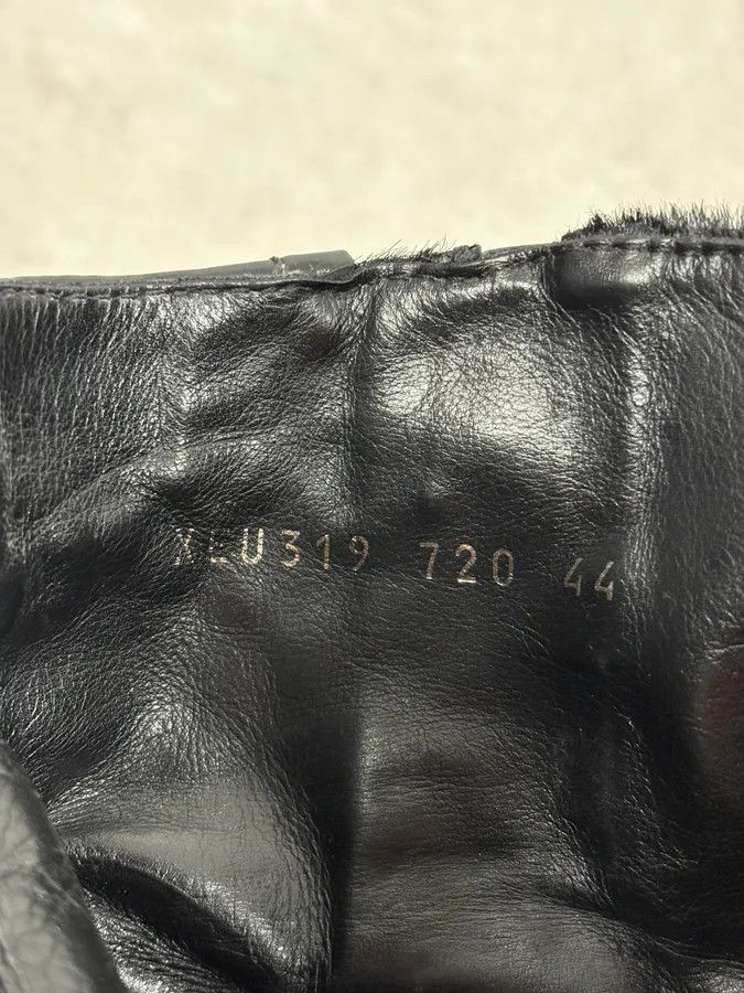 Emporio Armani 2000s Emporio Armani Pony Hair Black Leather Boots Size US 11 / EU 44 - 9 Thumbnail