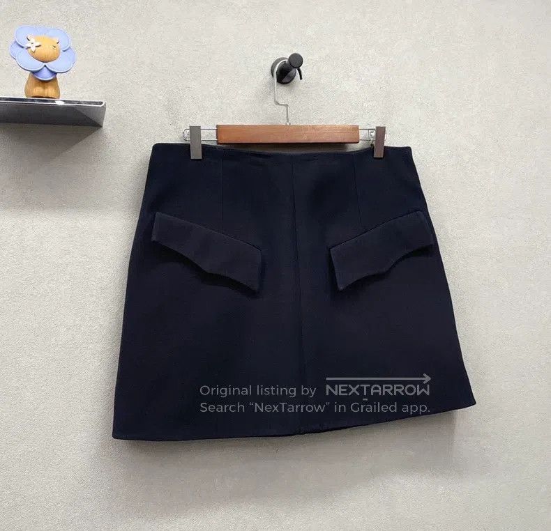 Louis Vuitton Louis Vuitton Black zip skirt Size 41" - 3 Thumbnail