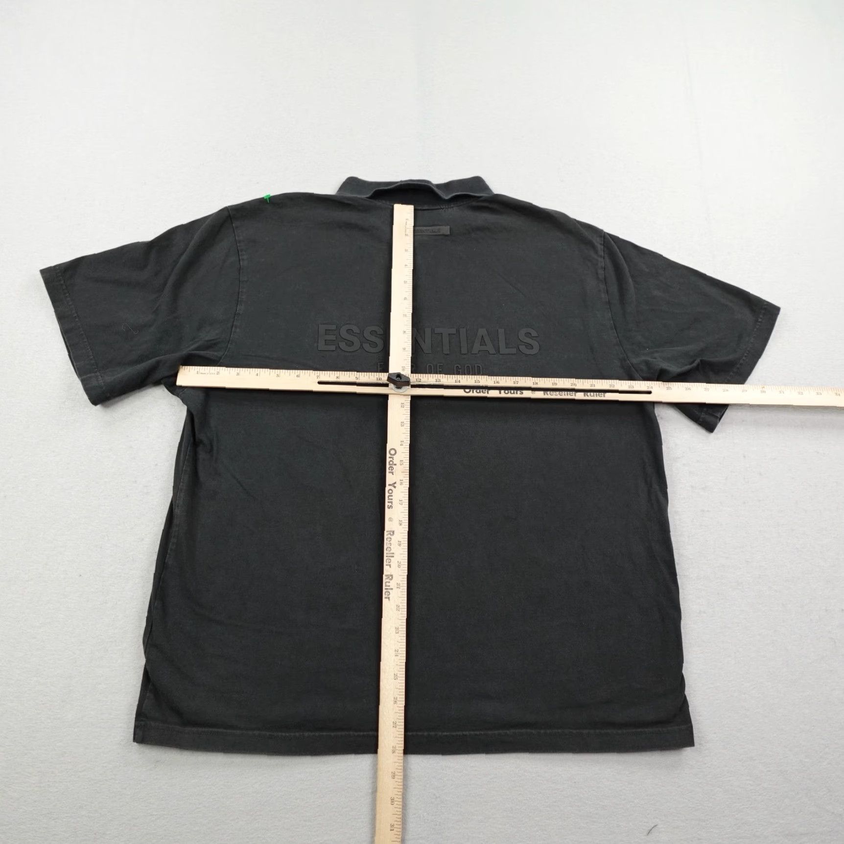 Essentials VINTAGE ESSENTIALS FEAR OF GOD Polo Shirt Men Large Black Short Sleeve Regular Cotton Solid 100% Collared Mens Size US L / EU 52-54 / 3 - 5 Thumbnail
