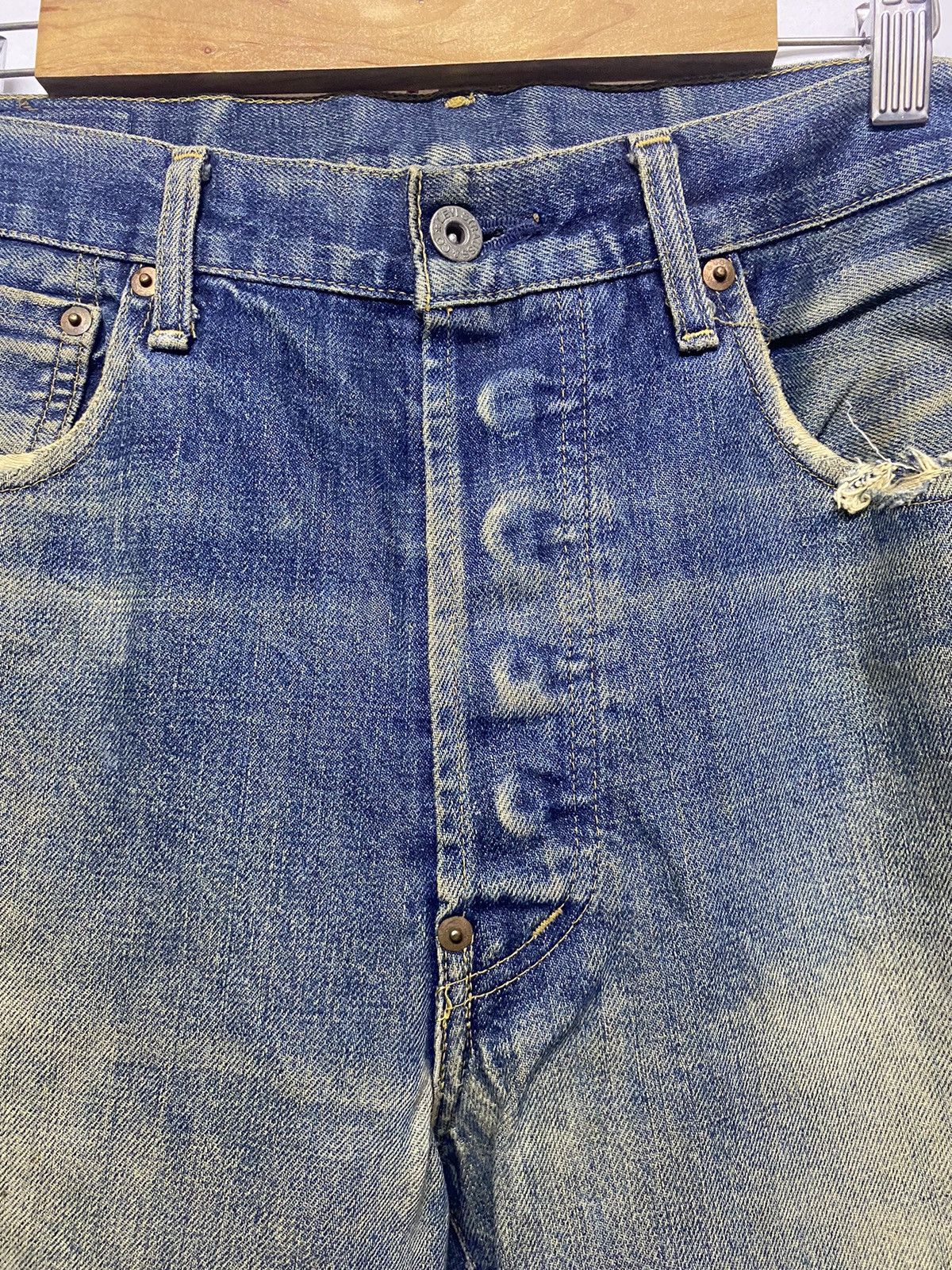 Levi's Levis BE 502 Button J22 Selvedge Distressed Denim Jeans Size US 34 / EU 50 - 5 Thumbnail