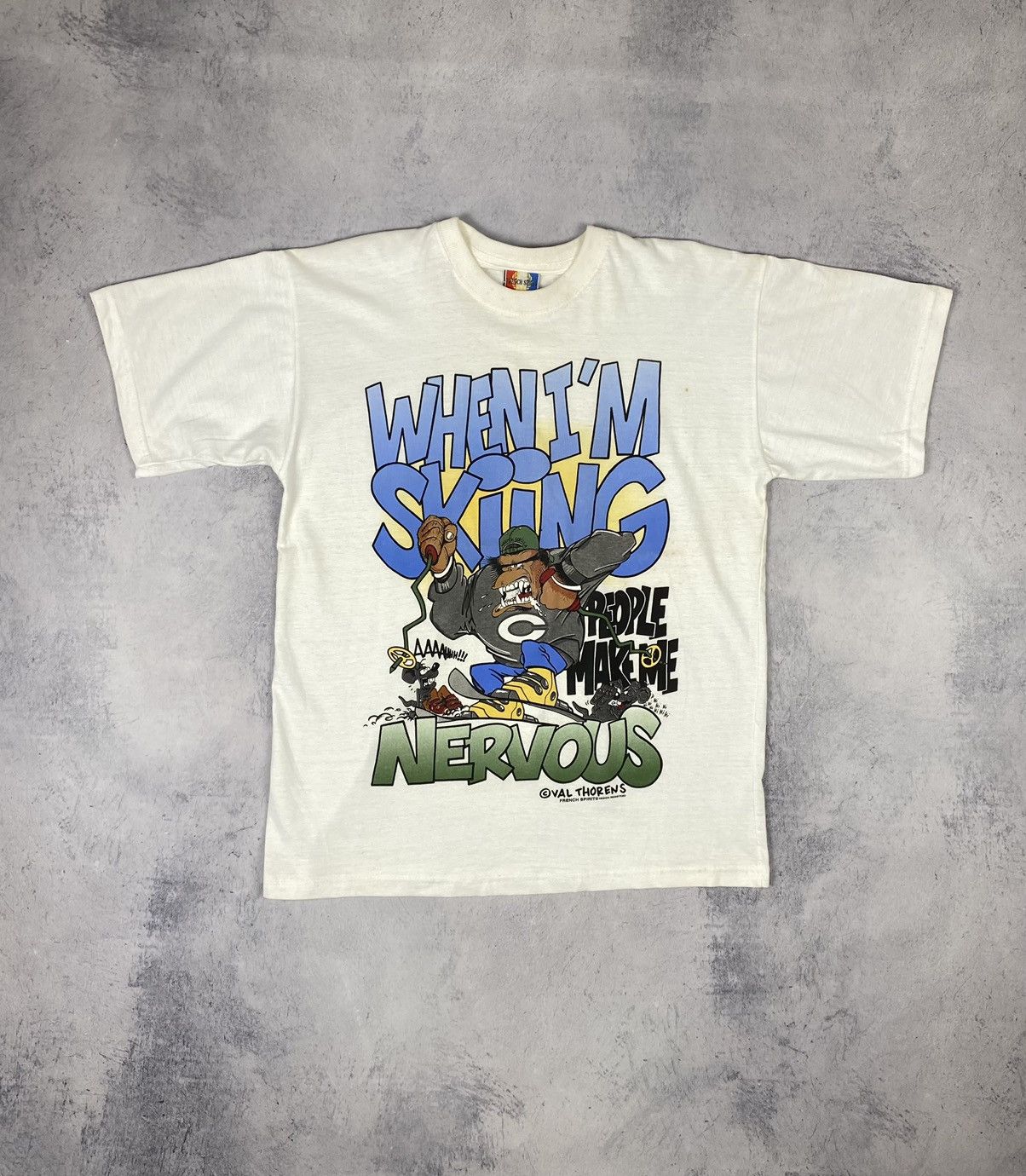 Vintage Vintage Nervous Craze Monkey and Mouse NFL Humor Tee y2k Size US M / EU 48-50 / 2 - 2 Thumbnail