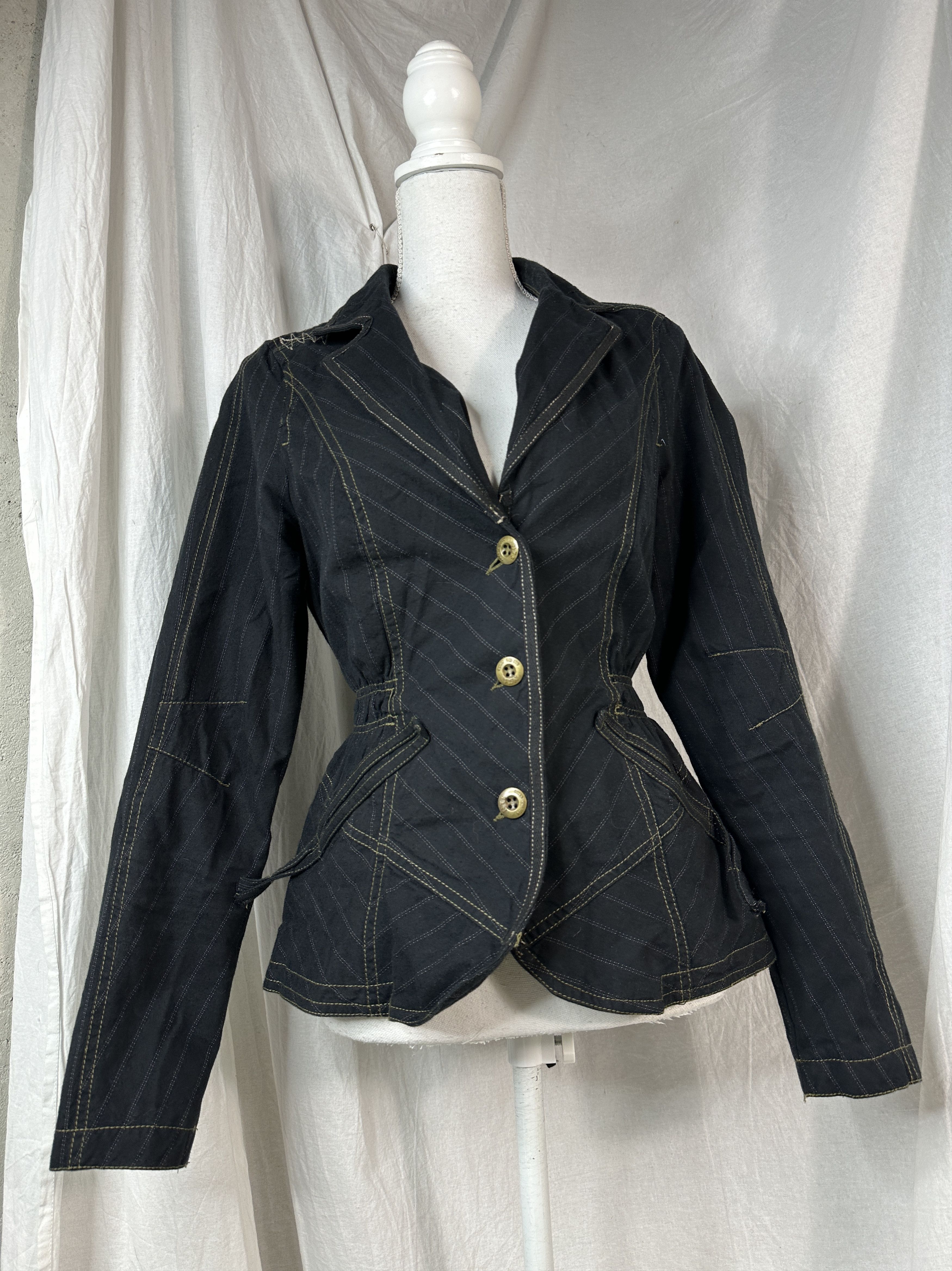 Vintage Vintage Avant Garde Fitted Blazer Size S / US 4 / IT 40 - 2 Thumbnail