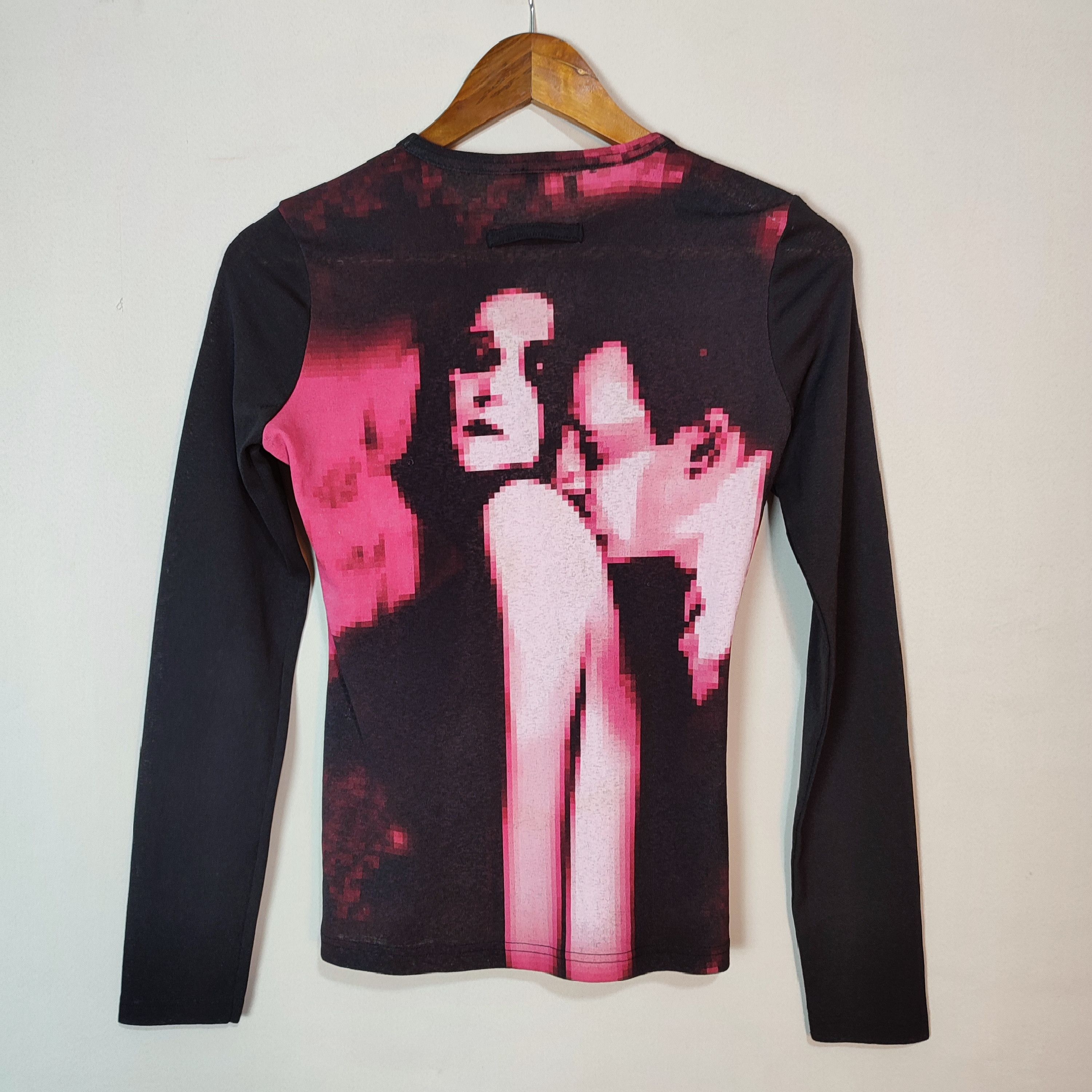 Jean Paul Gaultier RARE JEAN PAUL GAULTIER BLACK MESH FACE TOP 