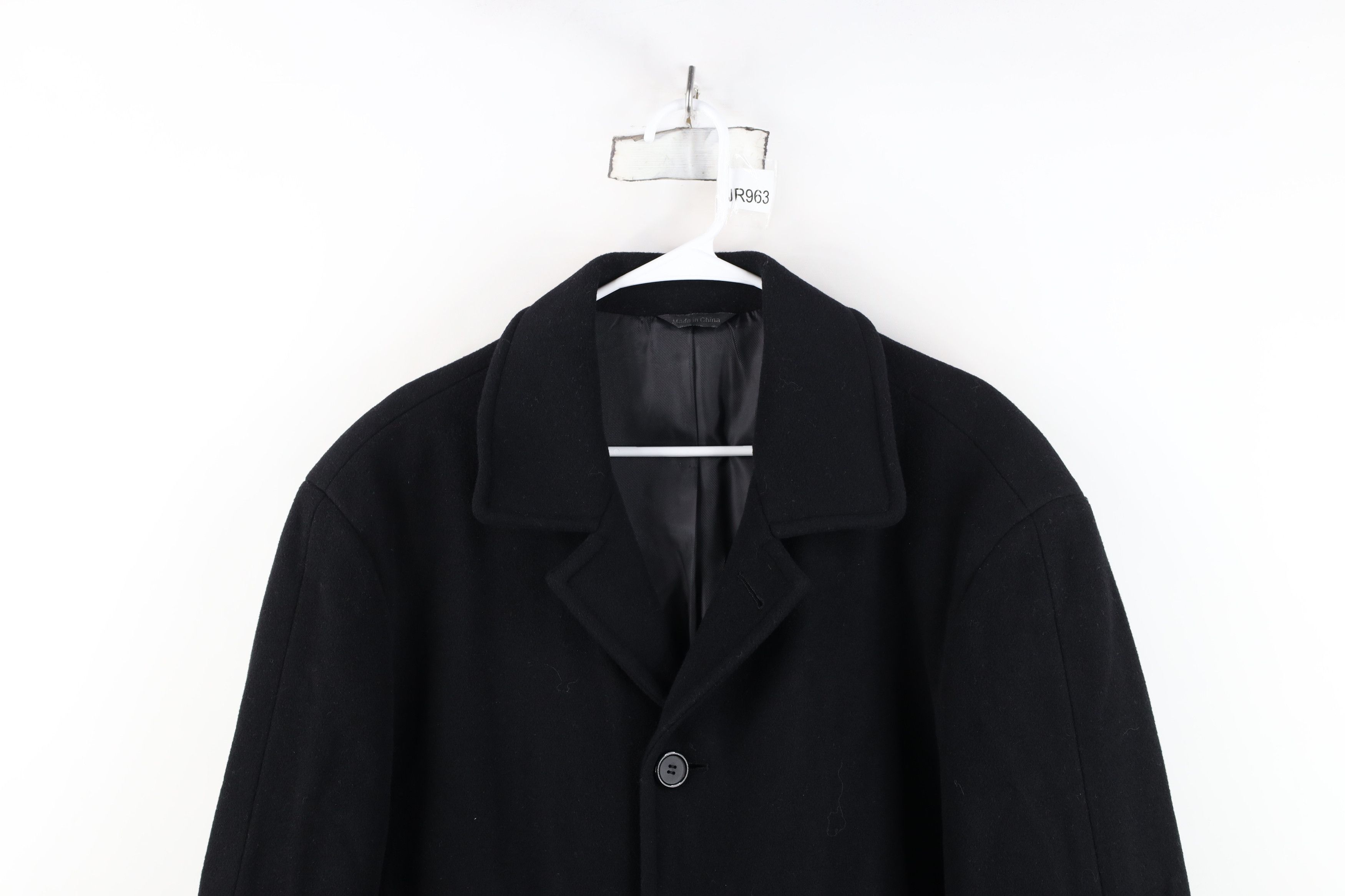 Ralph Lauren Vintage Ralph Lauren Full Button Overcoat Jacket Black Size US L / EU 52-54 / 3 - 2 Thumbnail