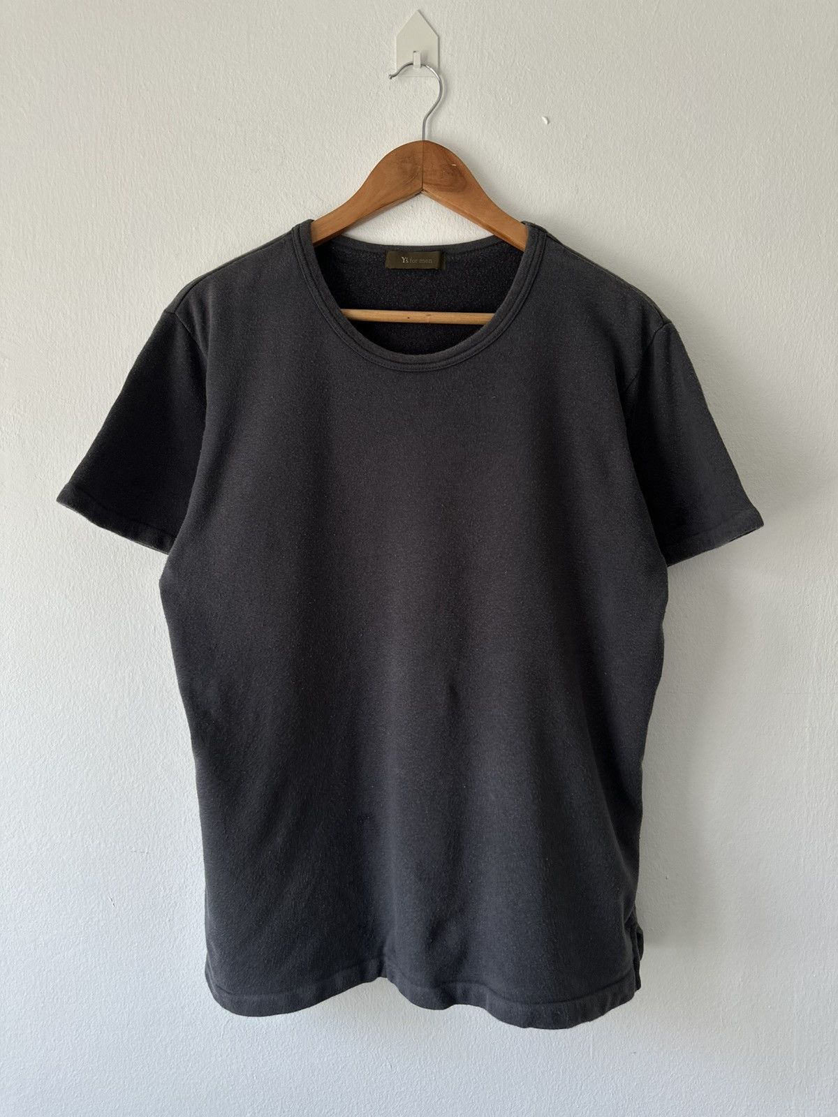 Yohji Yamamoto Y’s for Men Minimal Black Crewneck T Shirt Size US M / EU 48-50 / 2 - 1 Thumbnail