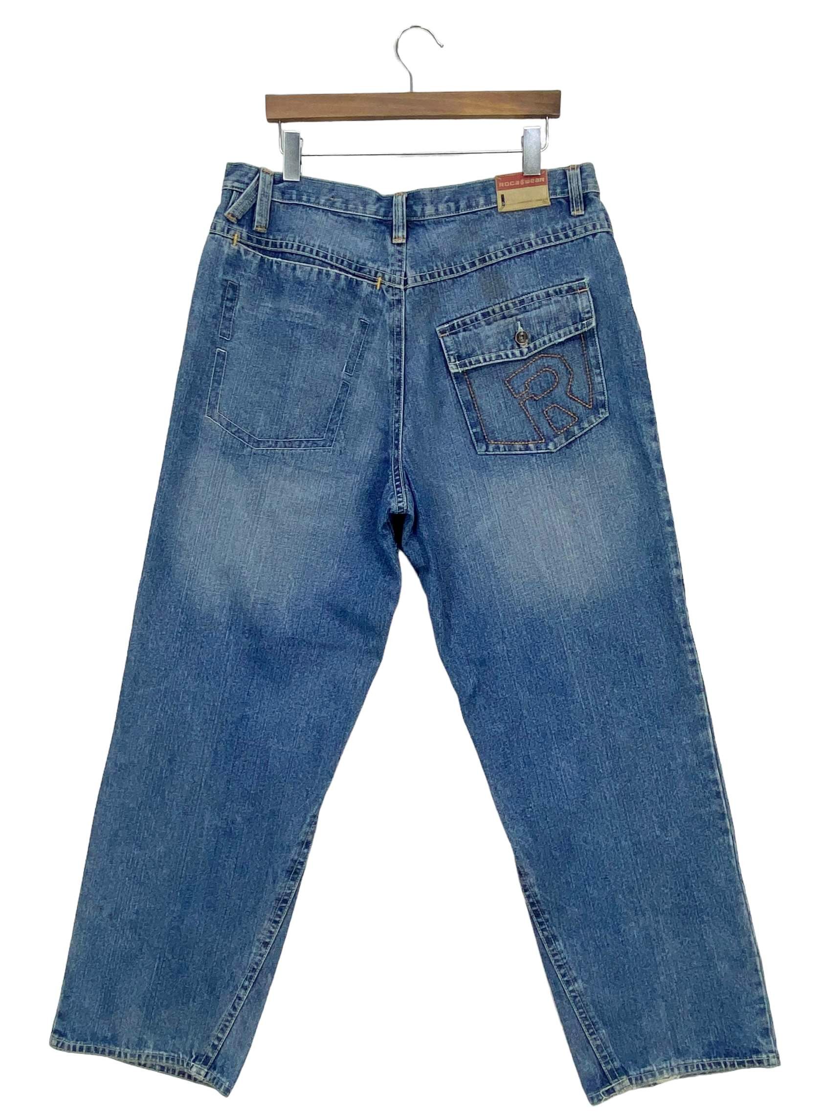 Rocawear Rocawear Baggy Jeans Hip Hop Jay Z Medium Wash Men Jeans Size US 36 / EU 52 - 2 Thumbnail