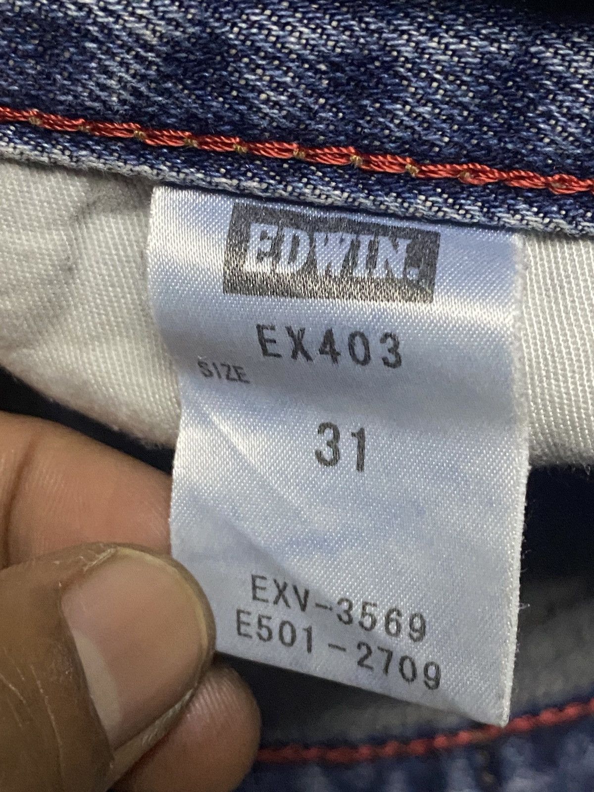 Edwin Edwin Exclusive Vintage Blue wash Distressed Loose Jeans Size US 32 / EU 48 - 14 Thumbnail