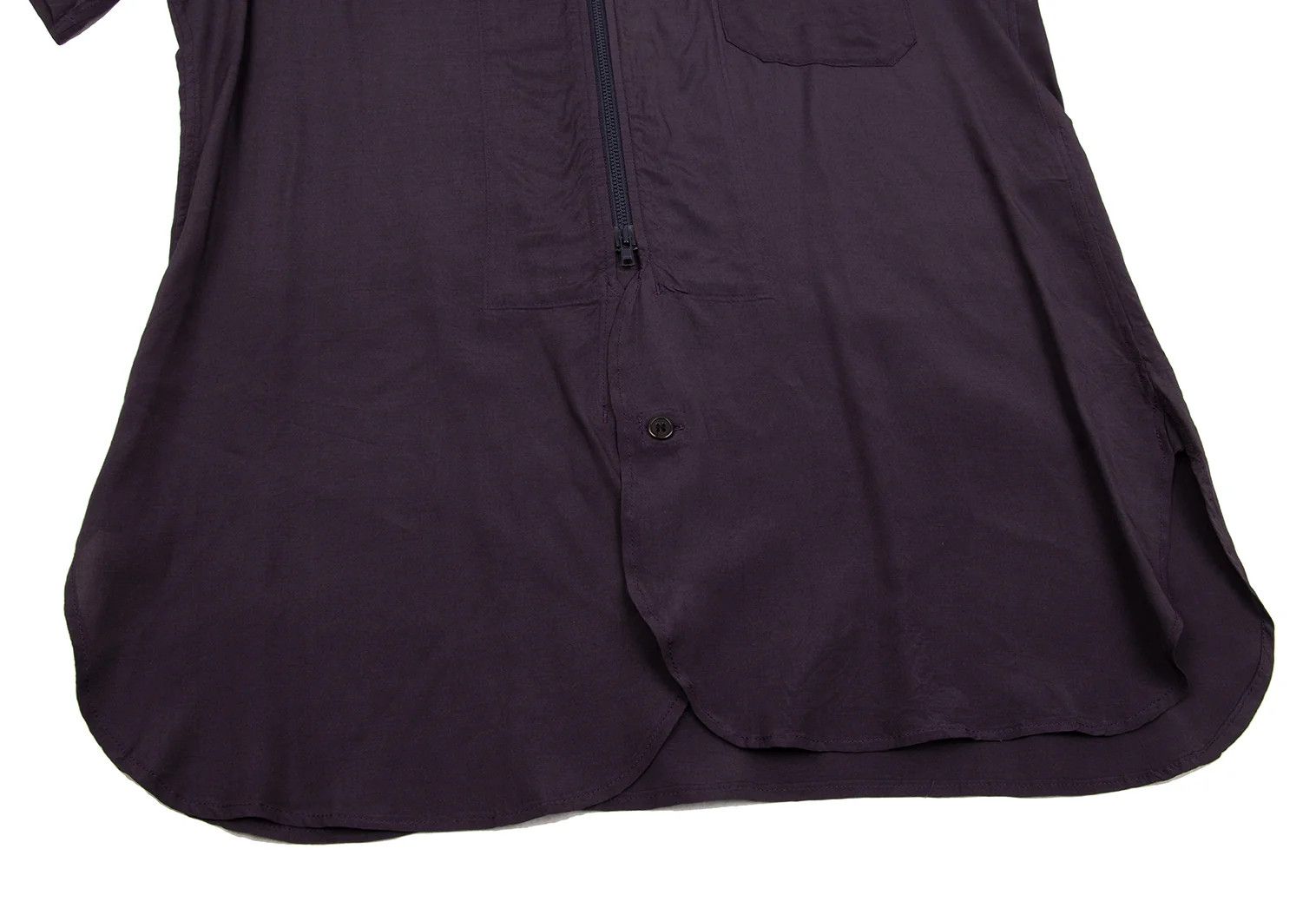 Yohji Yamamoto Yohji Yamamoto Rayon Zip-Up Short Sleeve Shirt Size US M / EU 48-50 / 2 - 10 Thumbnail