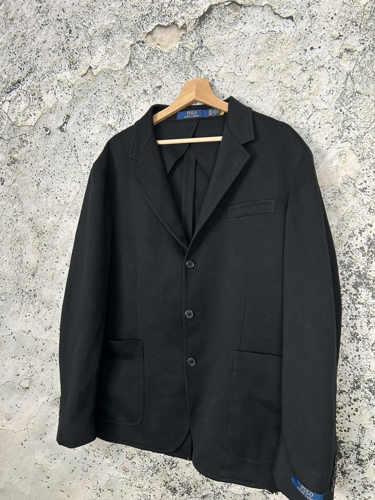 Polo Ralph Lauren Polo Ralph Lauren Black Avant Garde Blazer Luxury Size US XXL / EU 58 / 5 - 2 Thumbnail