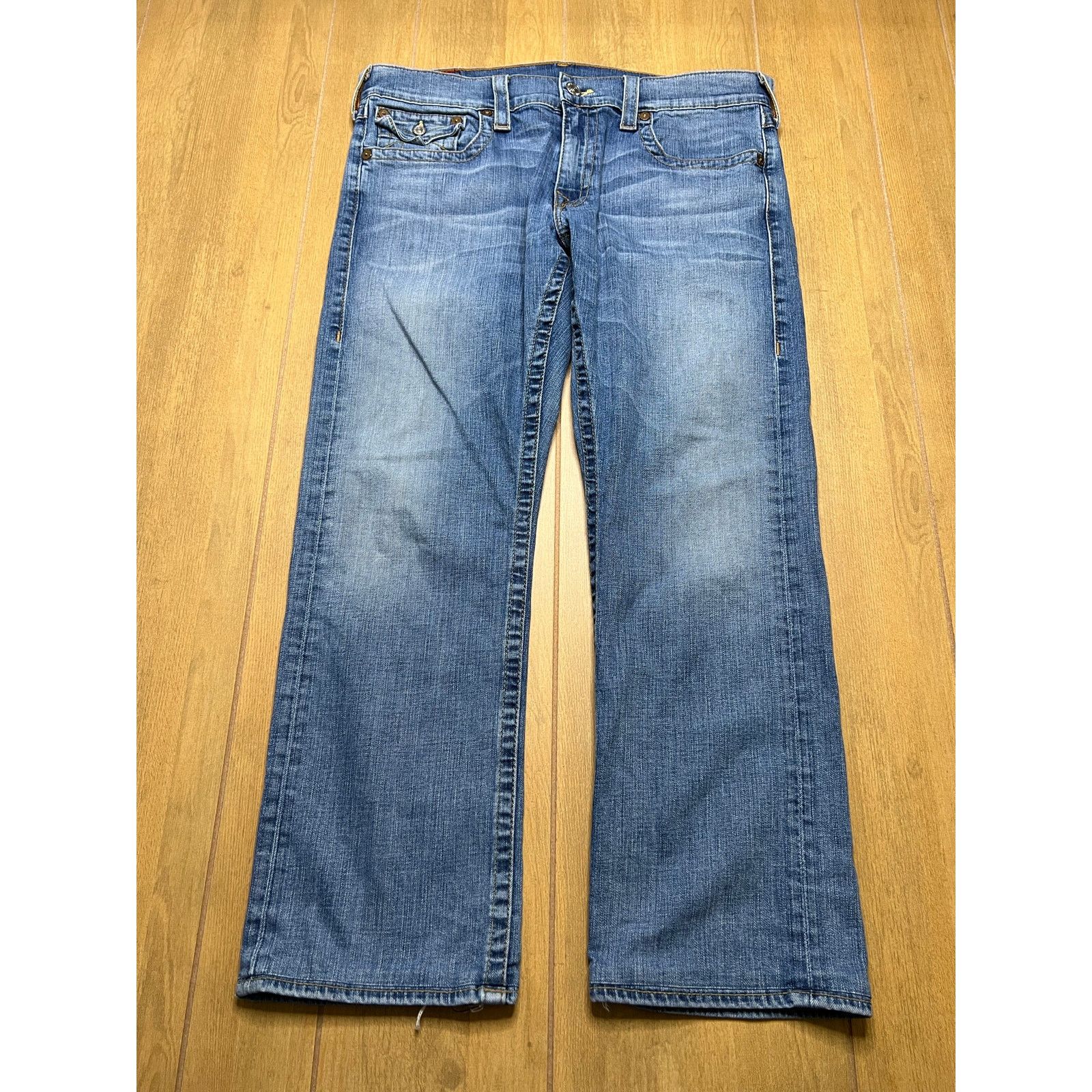 True Religion True Religion Jeans Mens 36X28 Blue Ricky Straight Leg Y2K Size US 36 / EU 52 - 2 Thumbnail