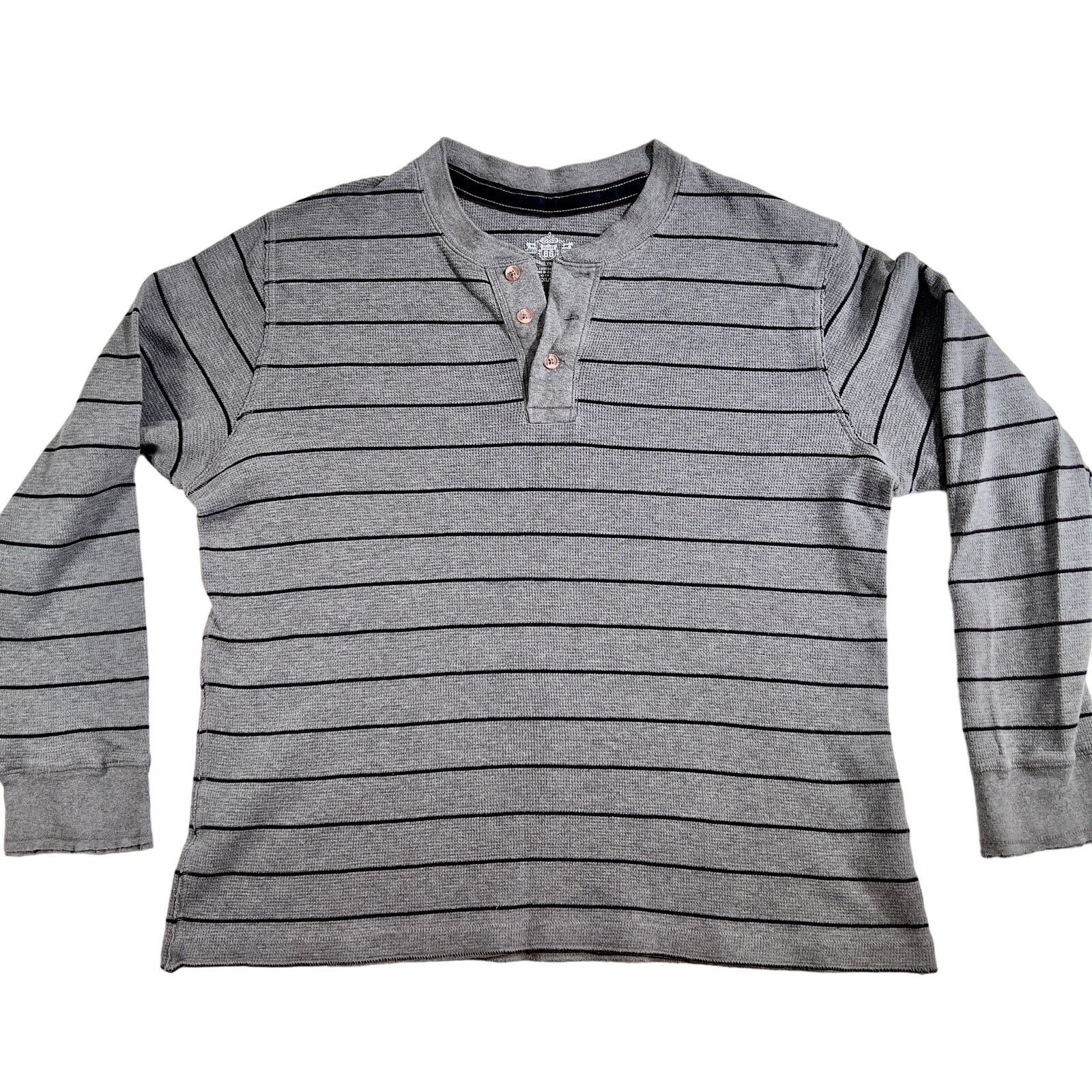 Route 66 Henley Polo Shirt Route 66 Men's XL 3-Button Pullover Long Size US XL / EU 56 / 4 - 1 Thumbnail