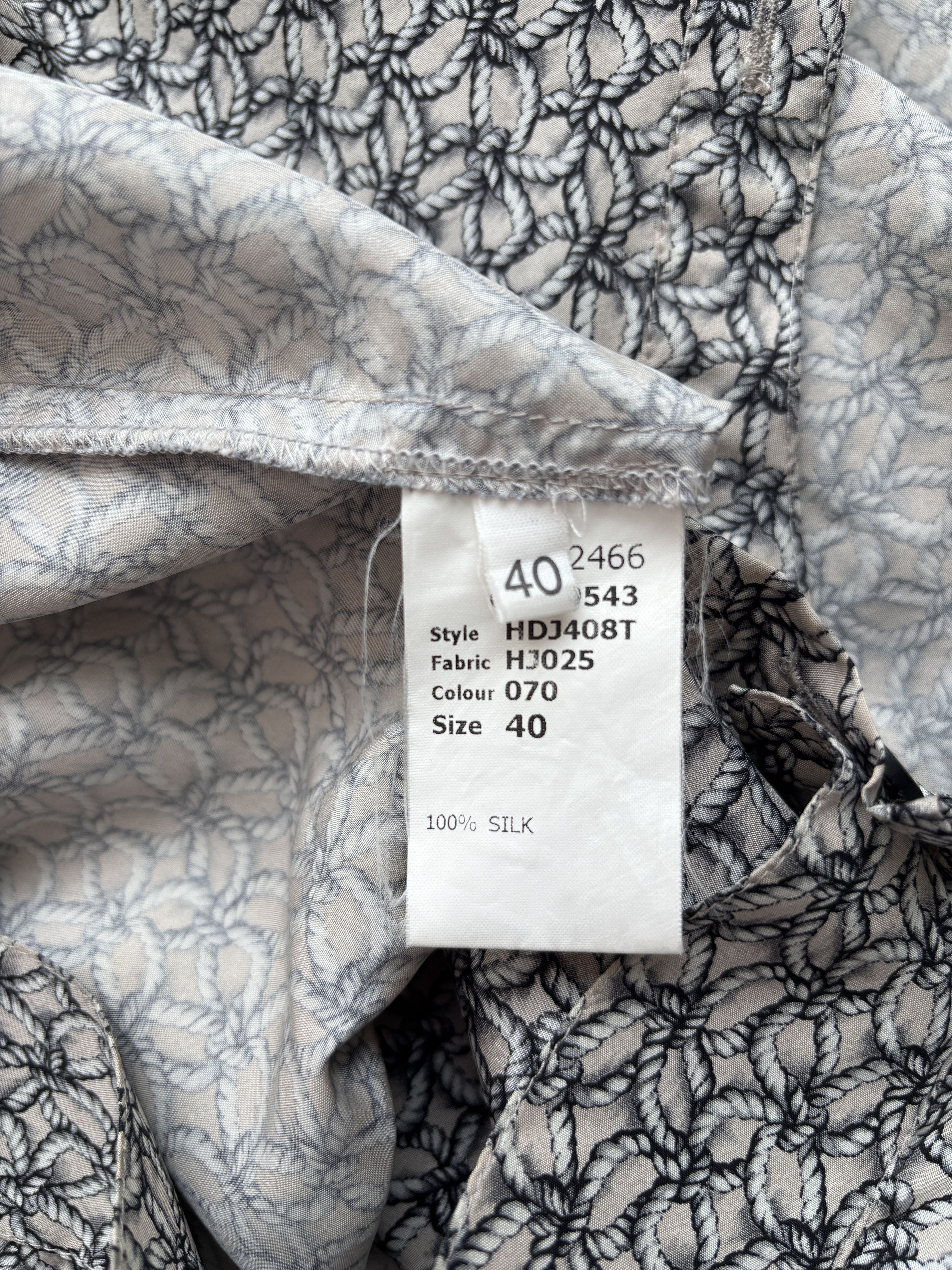 Hussein Chalayan ⚡️QUICK SALE⚡️Hussein Chalayan Gray Silk Cross-Over Dress Size M / US 6-8 / IT 42-44 - 5 Thumbnail