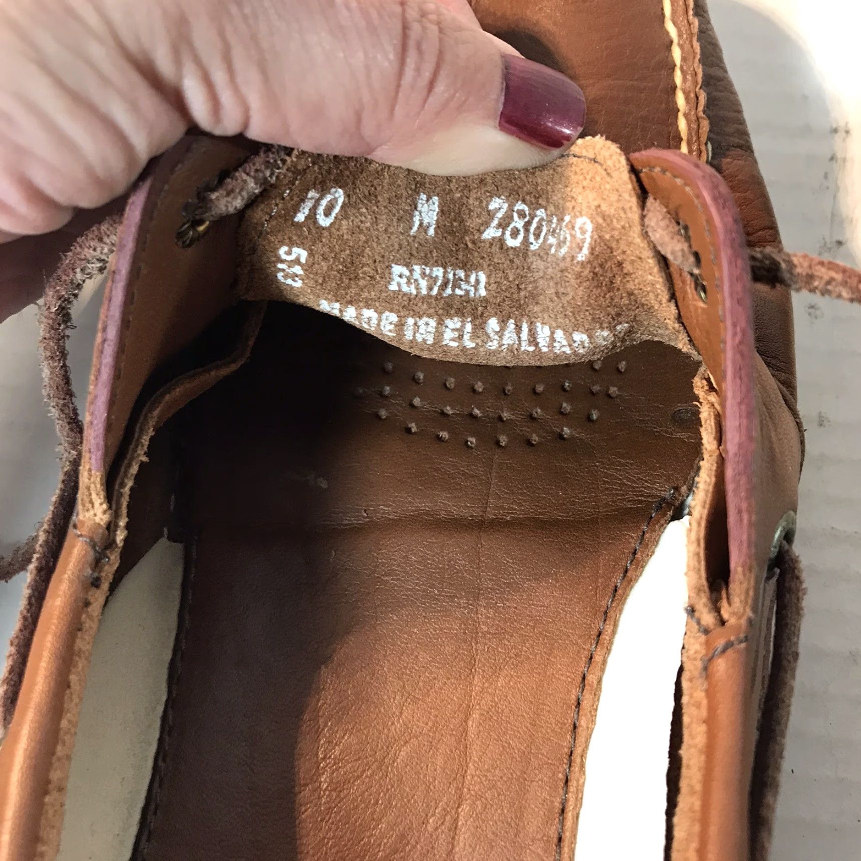 Vintage LL Bean Leather Loafers Men Size 10M Casual Slip On Brown Comfort Dress Shoe Size US 10 / EU 43 - 5 Thumbnail