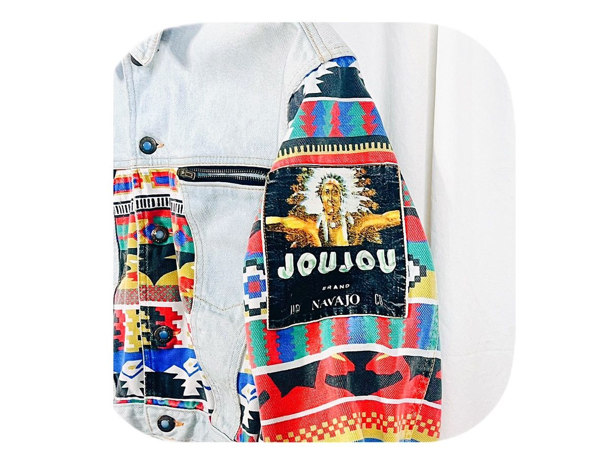 Other VTG 80s Jou Jou Navajo Printed Jacket + Pants Denim Tuxedo 9 Size 31" - 4 Thumbnail