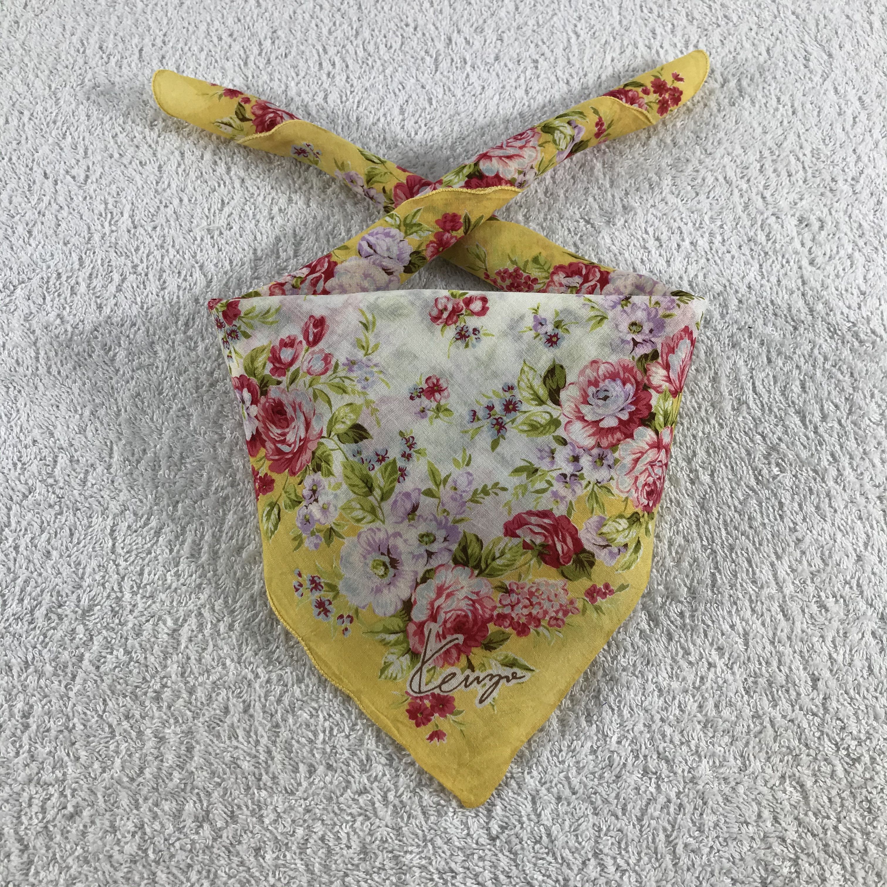 Kenzo × Vintage Kenzo Bandana / Handkerchief / Neckerchief - S090 Size ONE SIZE - 3 Thumbnail