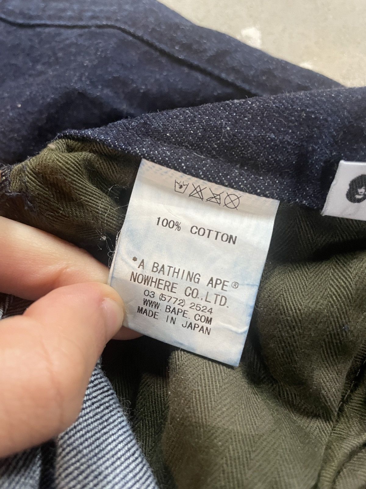 Bape × Nigo BAPE Baby Milo Banana DENIM Pants - a bathing ape size L Size US 32 / EU 48 - 7 Thumbnail