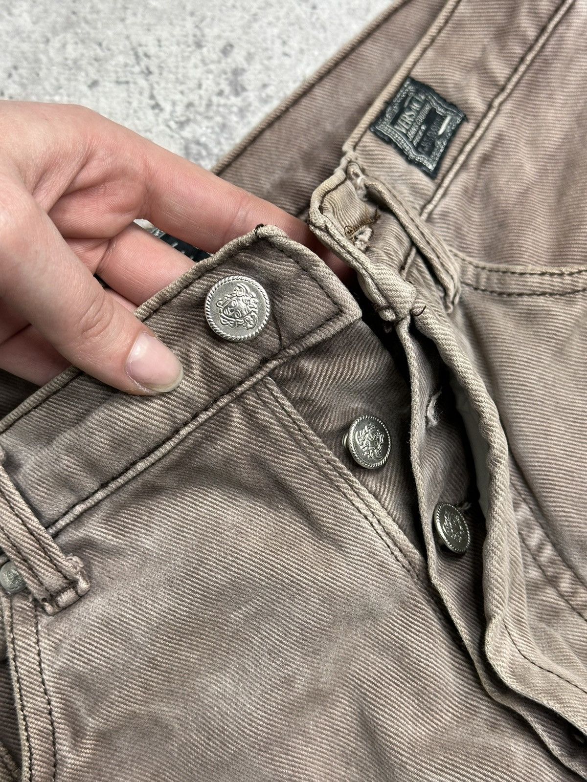 Versace Medusa Versace Original Fit Brown Jeans Style Vintage Pants Size US 31 - 9 Thumbnail