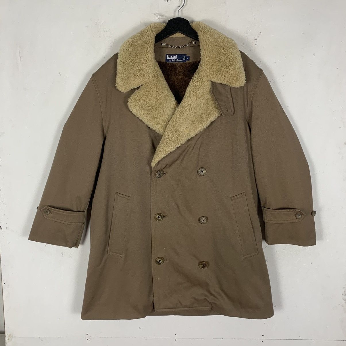 Polo Ralph Lauren Vintage Polo Ralph Lauren Luxury Outwear Sherpa Long Jacket Size US L / EU 52-54 / 3 - 1 Thumbnail