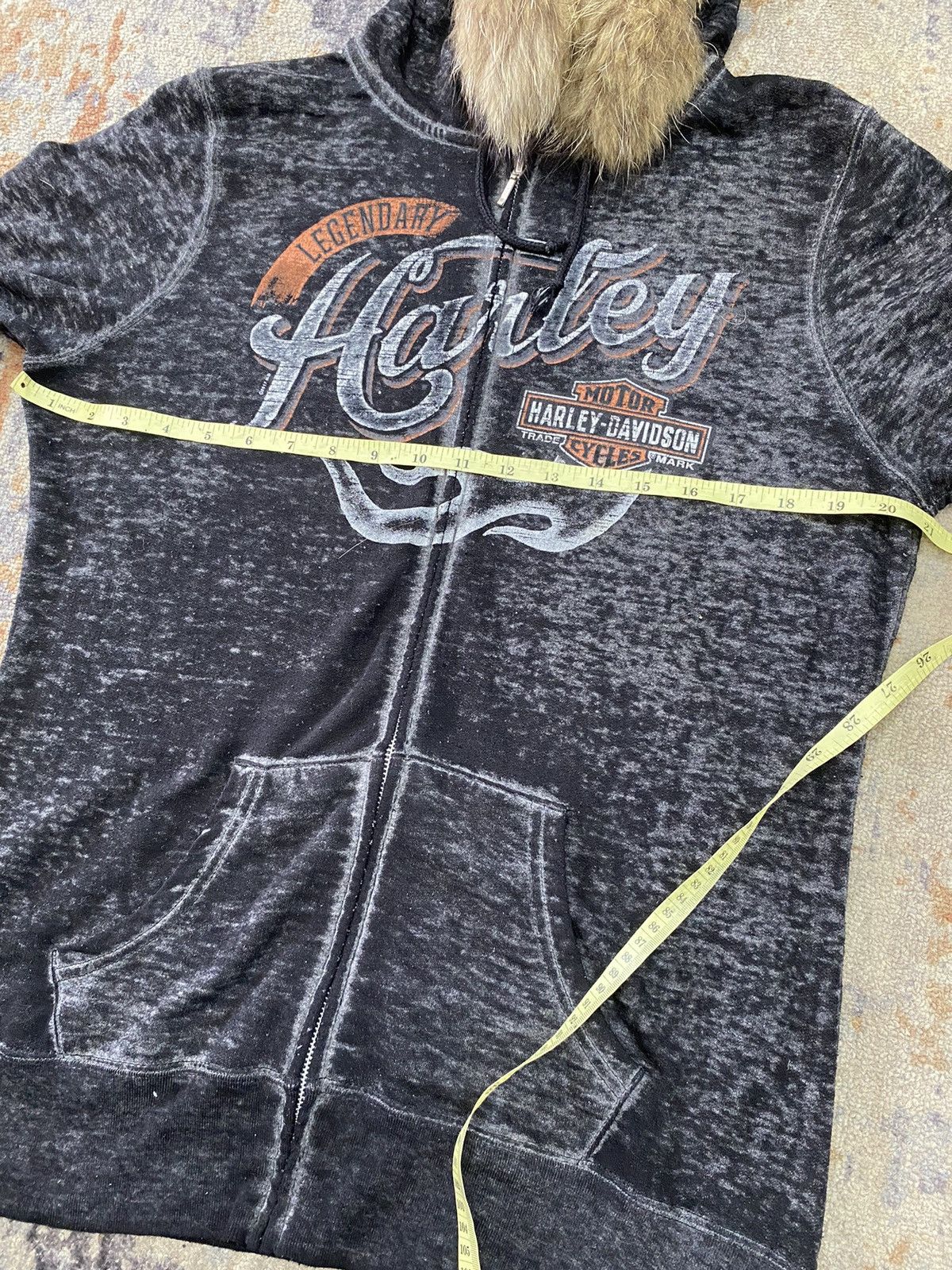 If Six Was Nine × Japanese Brand × Le Grande Bleu (L.G.B.) Faux fur hoodie harley davidson ifsixwasnine style lgb Size US L / EU 52-54 / 3 - 9 Thumbnail