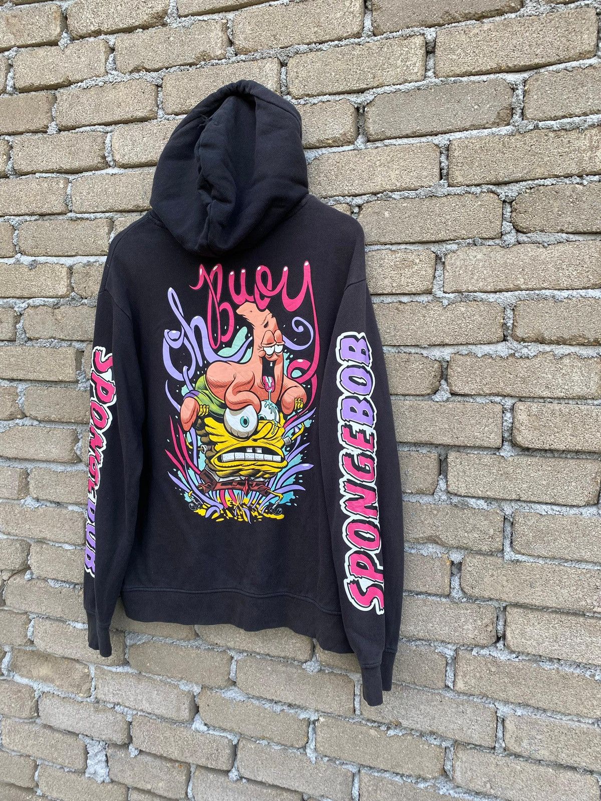 Cartoon Network Spongebob Squarepants Overprint Hoodie Pullover Size US L / EU 52-54 / 3 - 2 Thumbnail