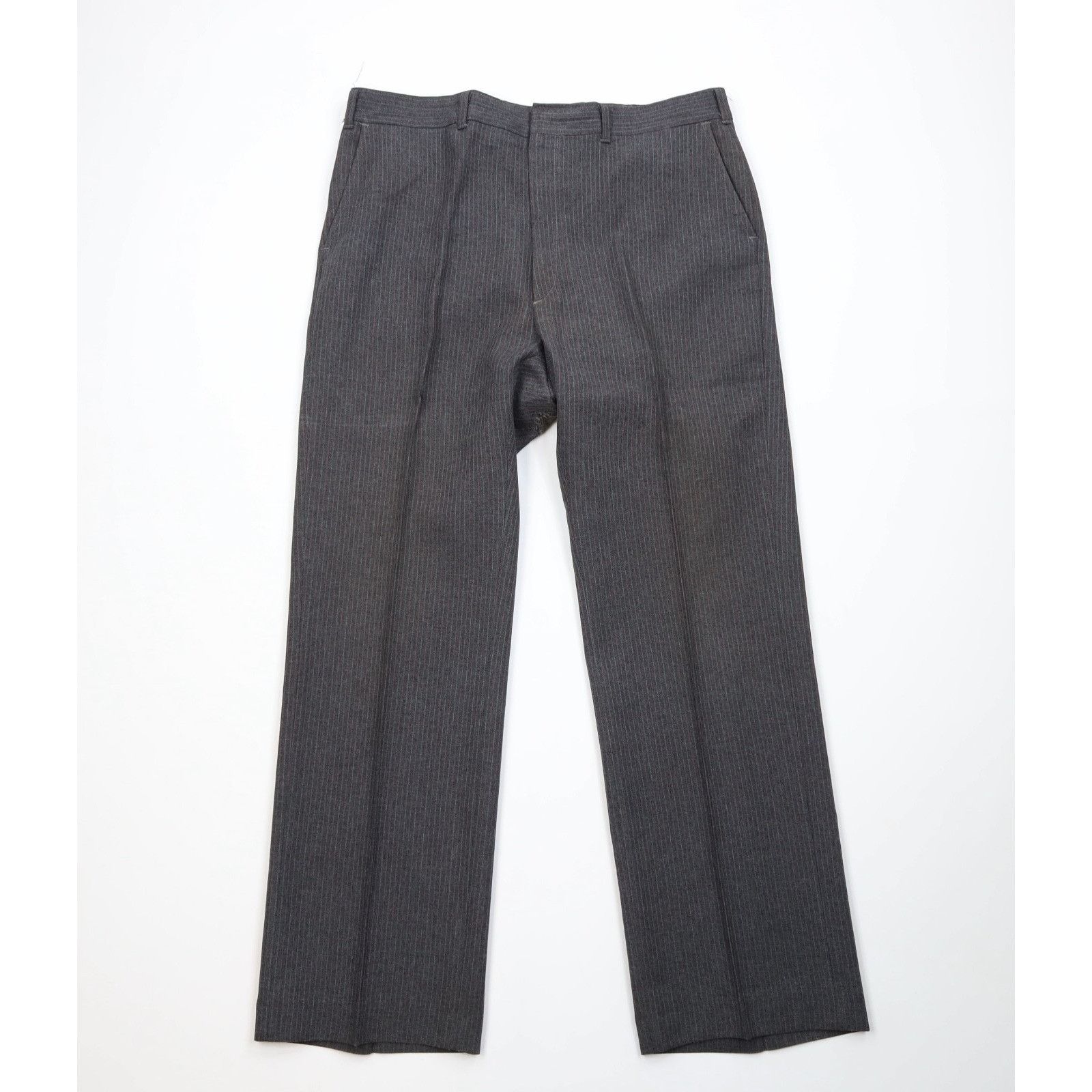 Vintage Vintage 70s Streetwear Distressed 3 Piece Knit Striped Suit Size 44R - 15 Thumbnail