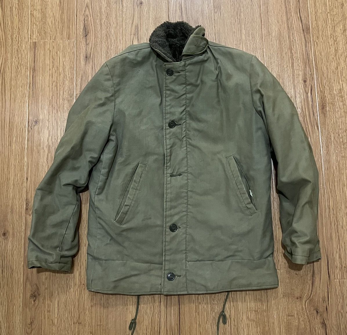 Vintage Vintage 50s USN WW2 N1 Deck Jacket Civilian Made In USA Size US M / EU 48-50 / 2 - 1 Thumbnail