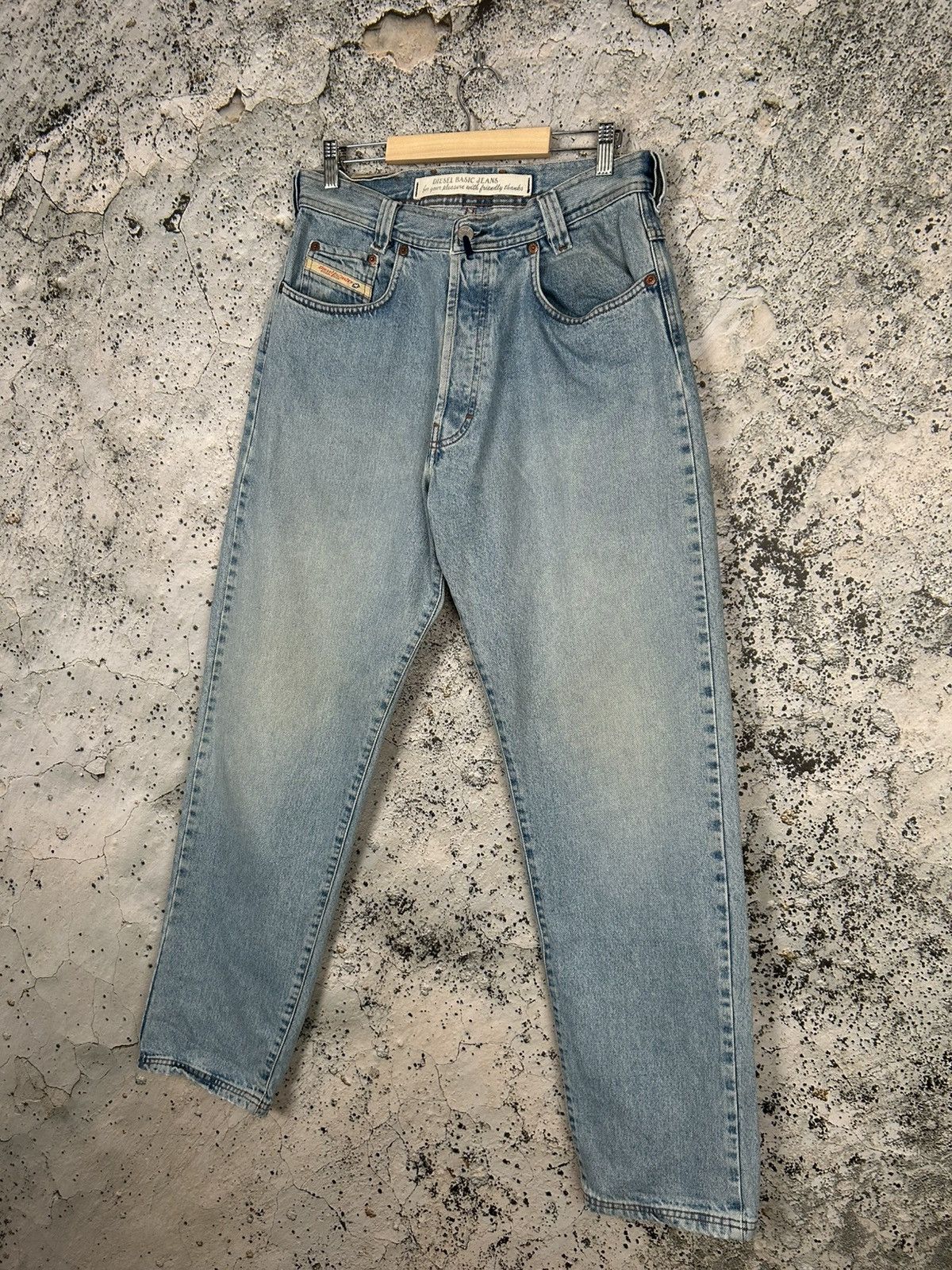 Diesel Vintage Diesel Industry Y2K Blue Denim 00s Skateboarding Size US 33 - 3 Thumbnail
