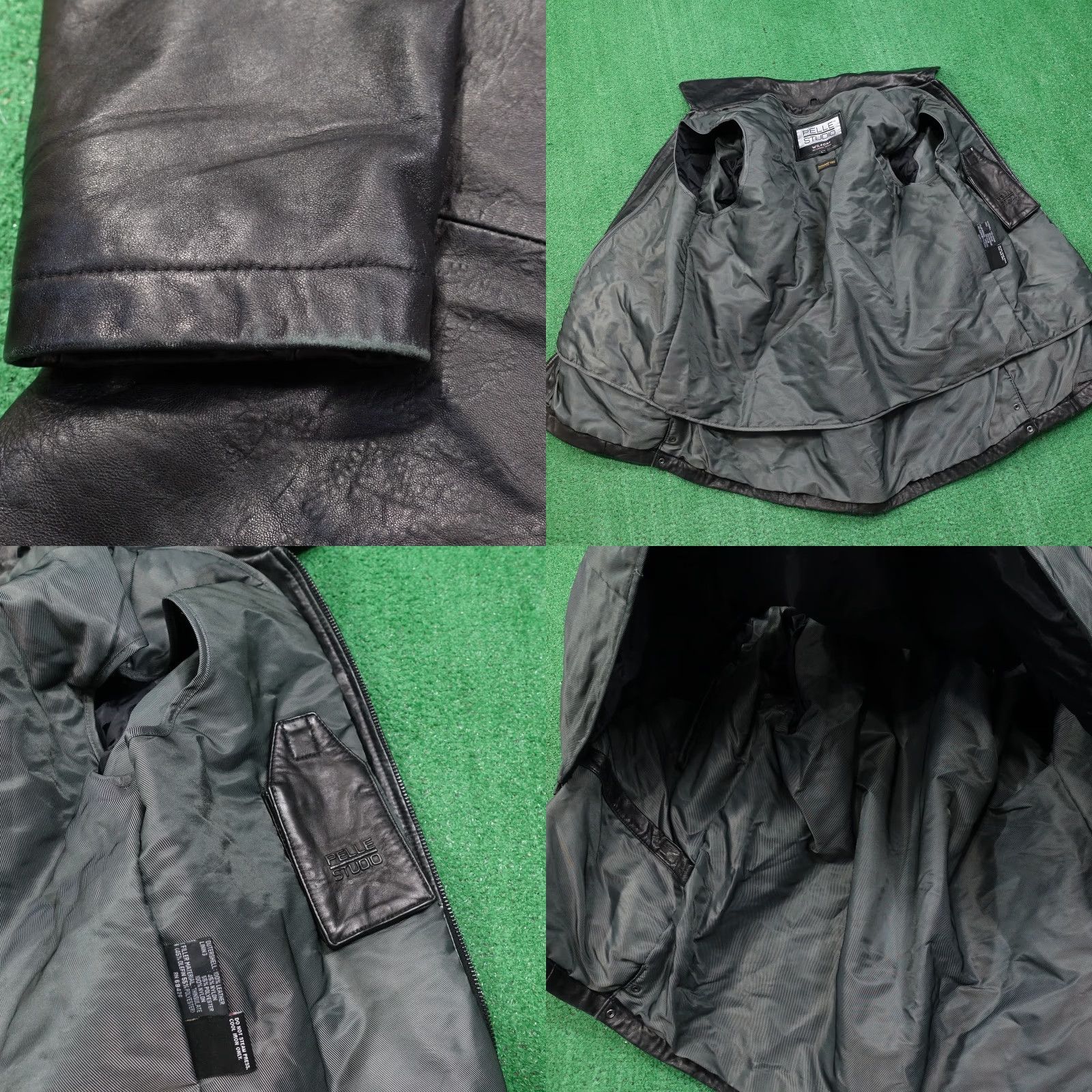 Vintage VINTAGE Wilsons Leather Bomber Jacket Adult Large Black Solid Leather Zip Up Casual Mens Size US L / EU 52-54 / 3 - 8 Thumbnail