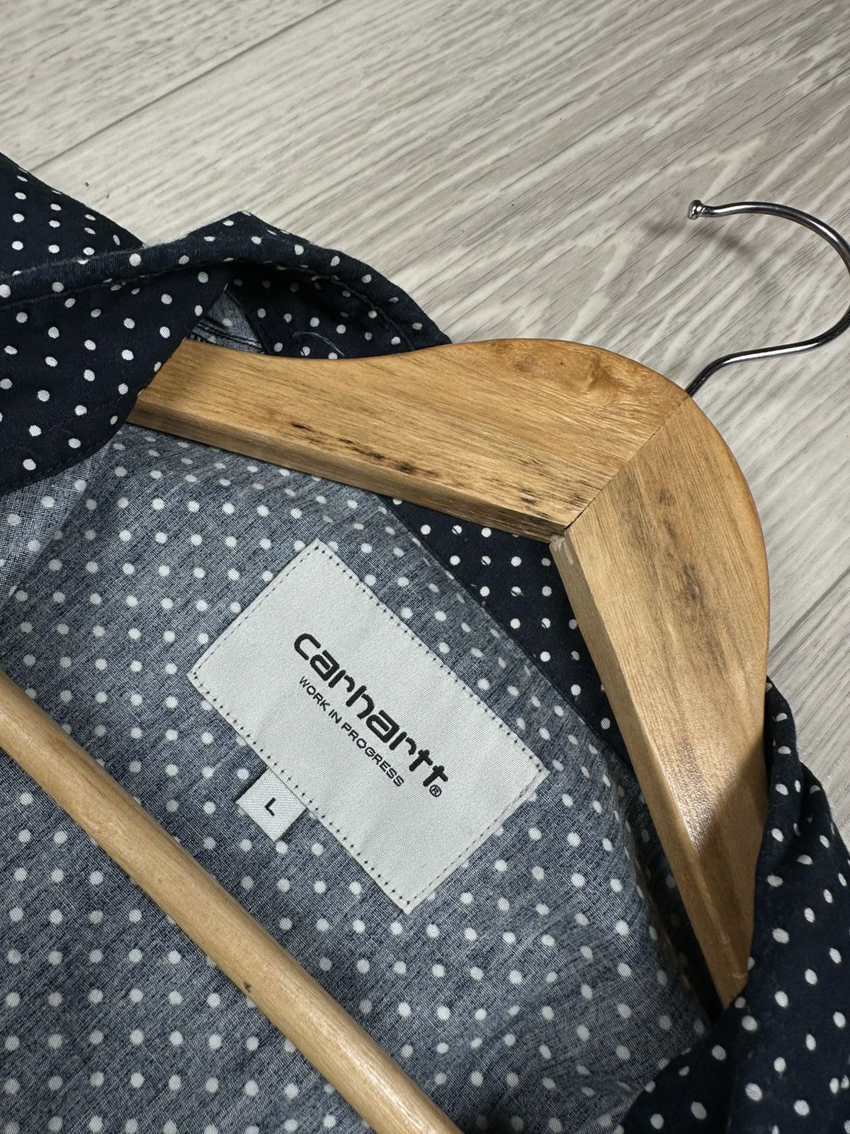 Carhartt Carhartt WIP Long Sleeve Dots Polka Buttons Shirt Size US L / EU 52-54 / 3 - 8 Thumbnail
