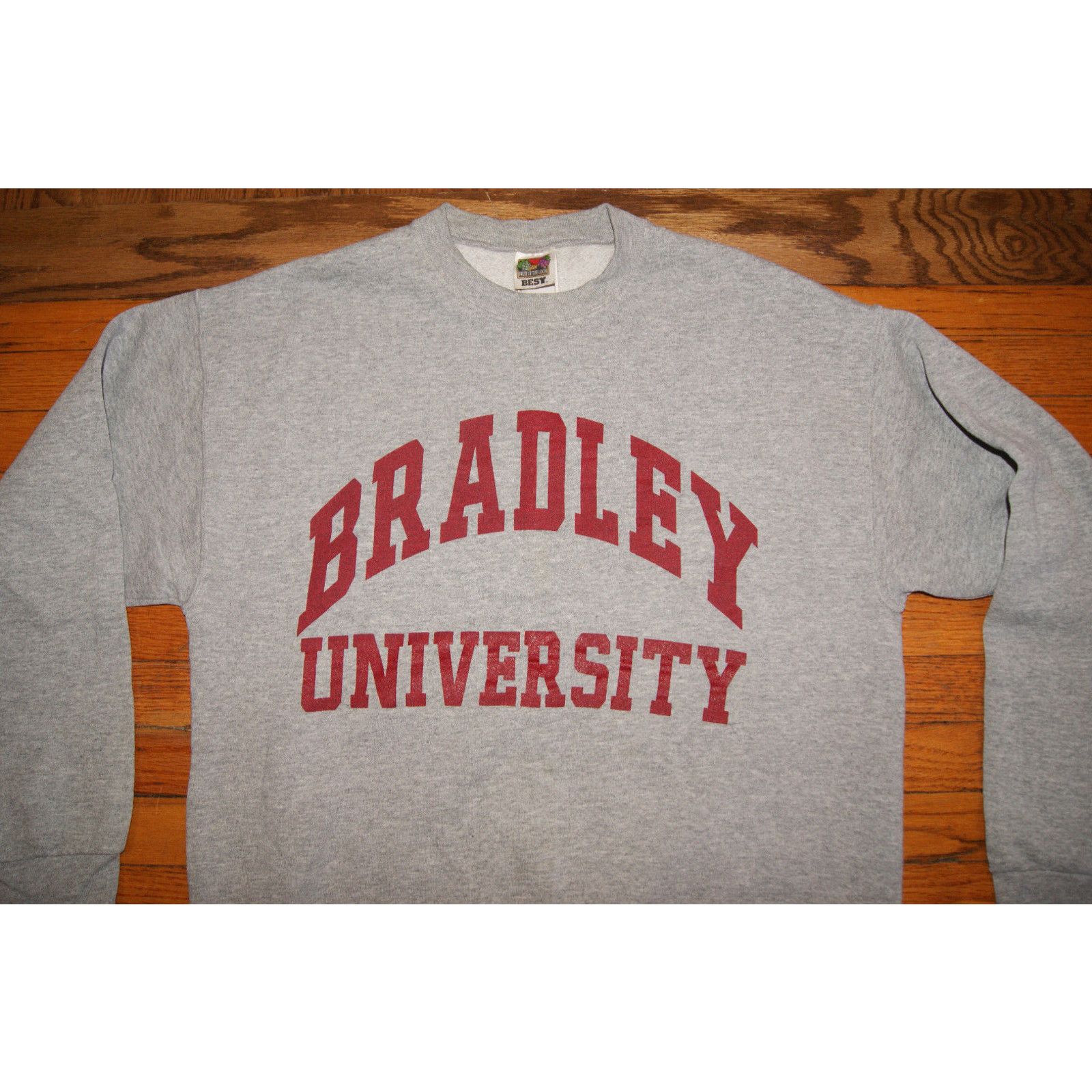 Fruit Of The Loom VTG Y2K Bradley University Braves Spell Out Sweatshirt Large Size US L / EU 52-54 / 3 - 1 Thumbnail