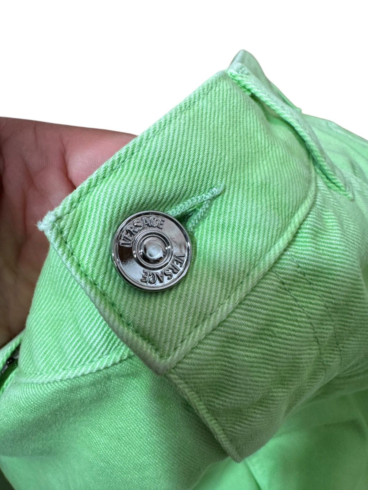 Versace Versace Lime Green Denim Pants - Size 32 (waist 42 cm) Size US 32 / EU 48 - 5 Thumbnail