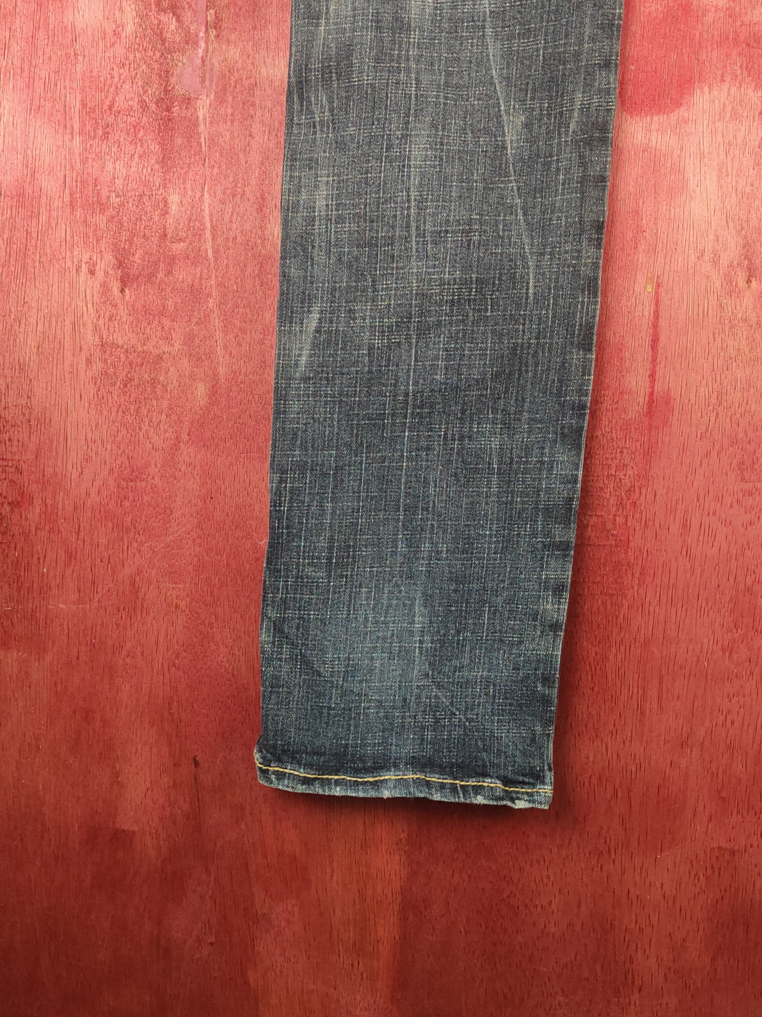 Japanese Brand Urban Crush Dark Blue Distressed Ripped Jeans #S2369 Size 30" / US 8 / IT 44 - 9 Thumbnail