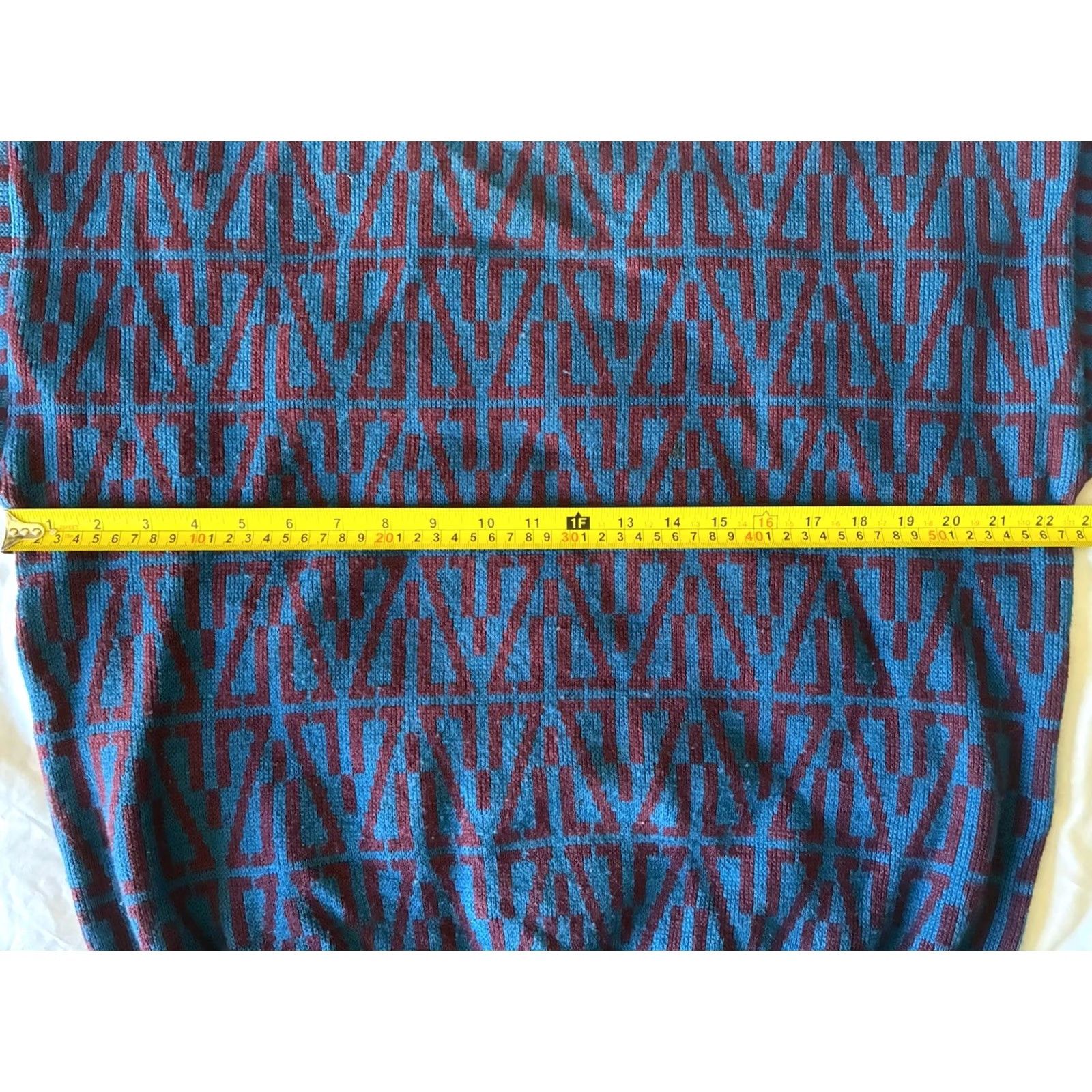 Jockey Jockey Sweater Wool Mens M Long Sleeve Crew Neck Multicolor Geometric Pullover Size US M / EU 48-50 / 2 - 5 Thumbnail