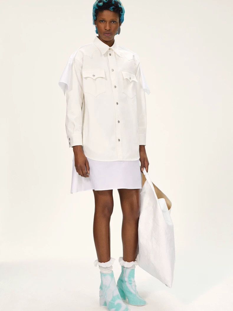 Maison Margiela Maison Margiela Stitched denim dress Size M / US 6-8 / IT 42-44 - 8 Thumbnail