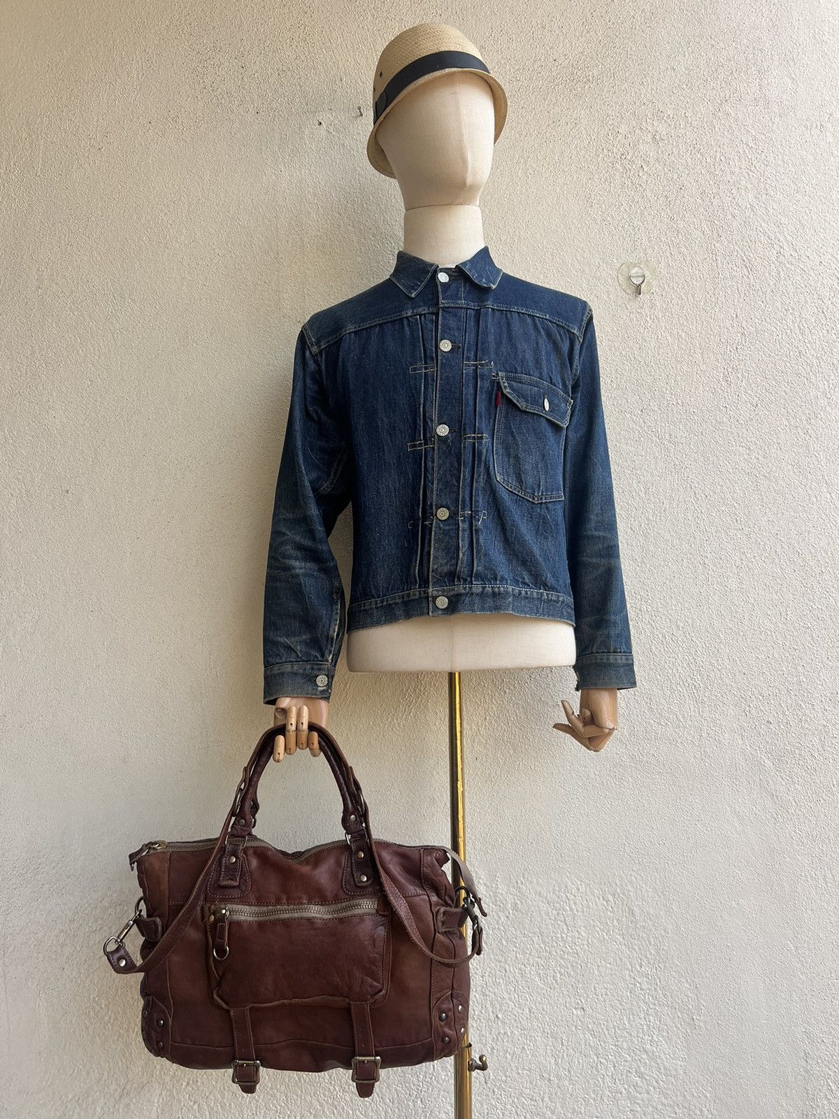 Leather Regalo Tokyo Fade Jerky Patina Leather 2 Way Bag Size ONE SIZE - 1 Thumbnail