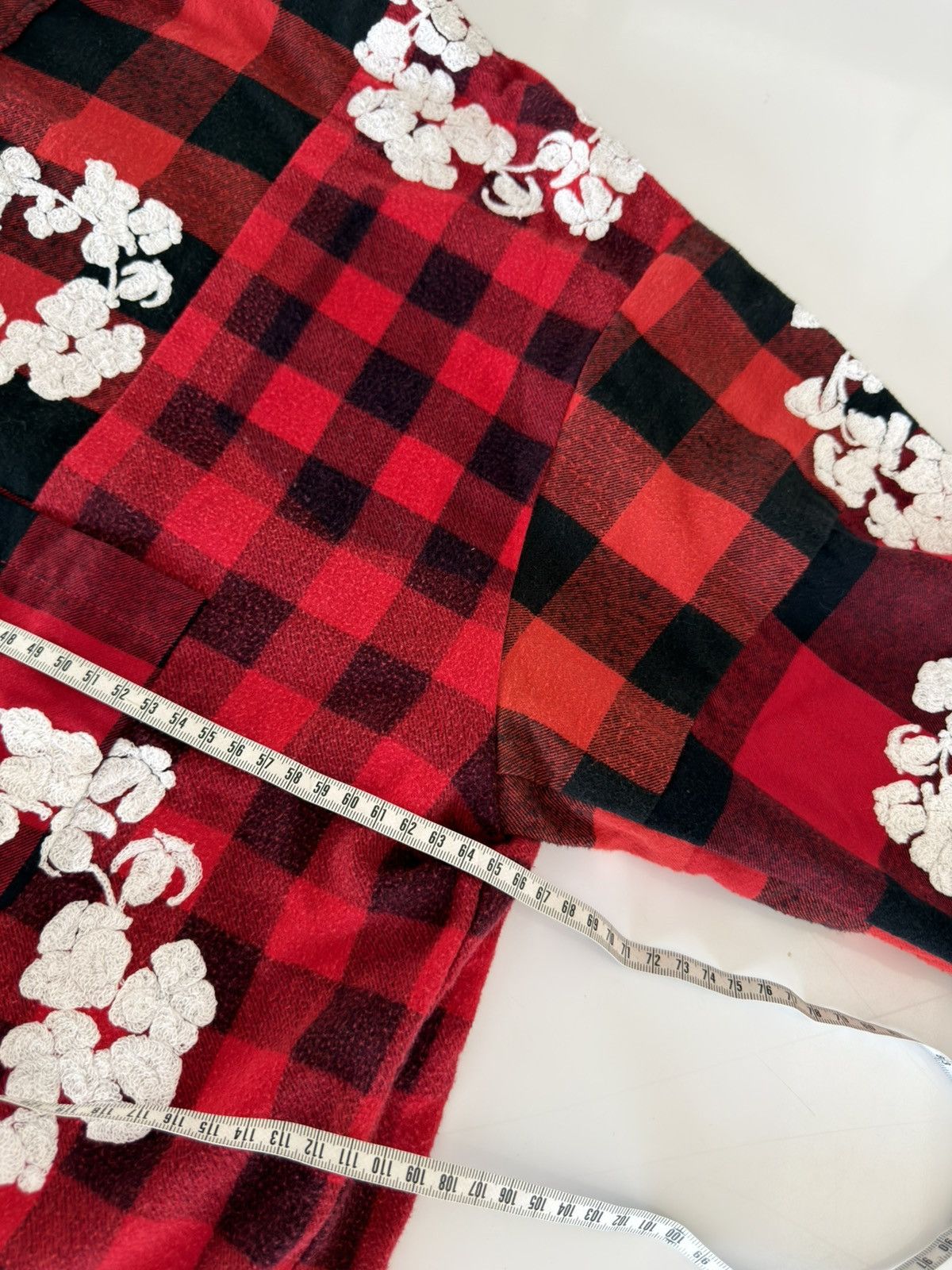 DENIM TEARS × READYMADE *RARE* DENIM TEARS X READYMADE JAPAN FLANNEL SHIRT RED SIZE2 Size US M / EU 48-50 / 2 - 21 Thumbnail