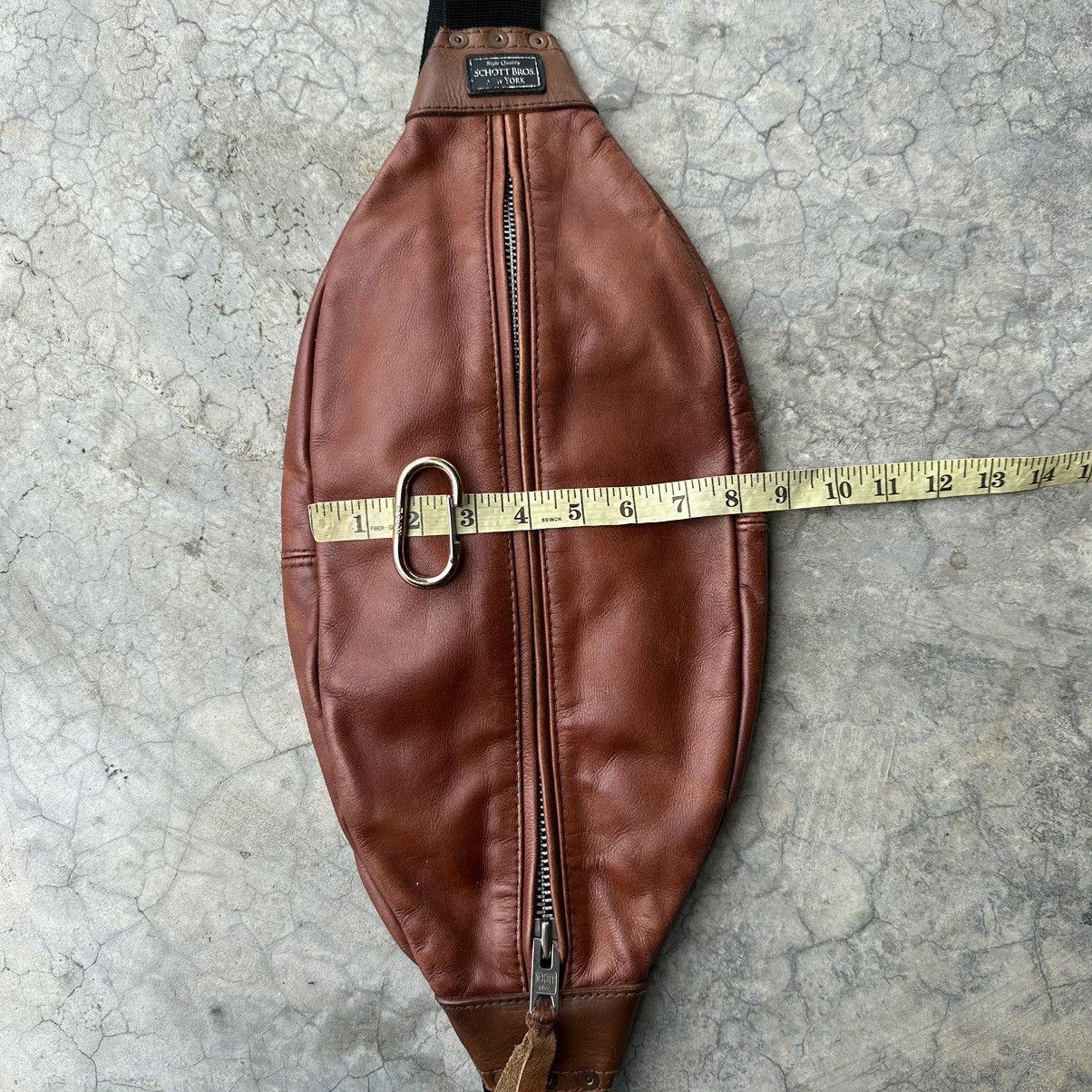 バッグ Schott / leather body bag shoulder bag RARE‼️ SCHOTT LEATHER CROSSBODY BAG